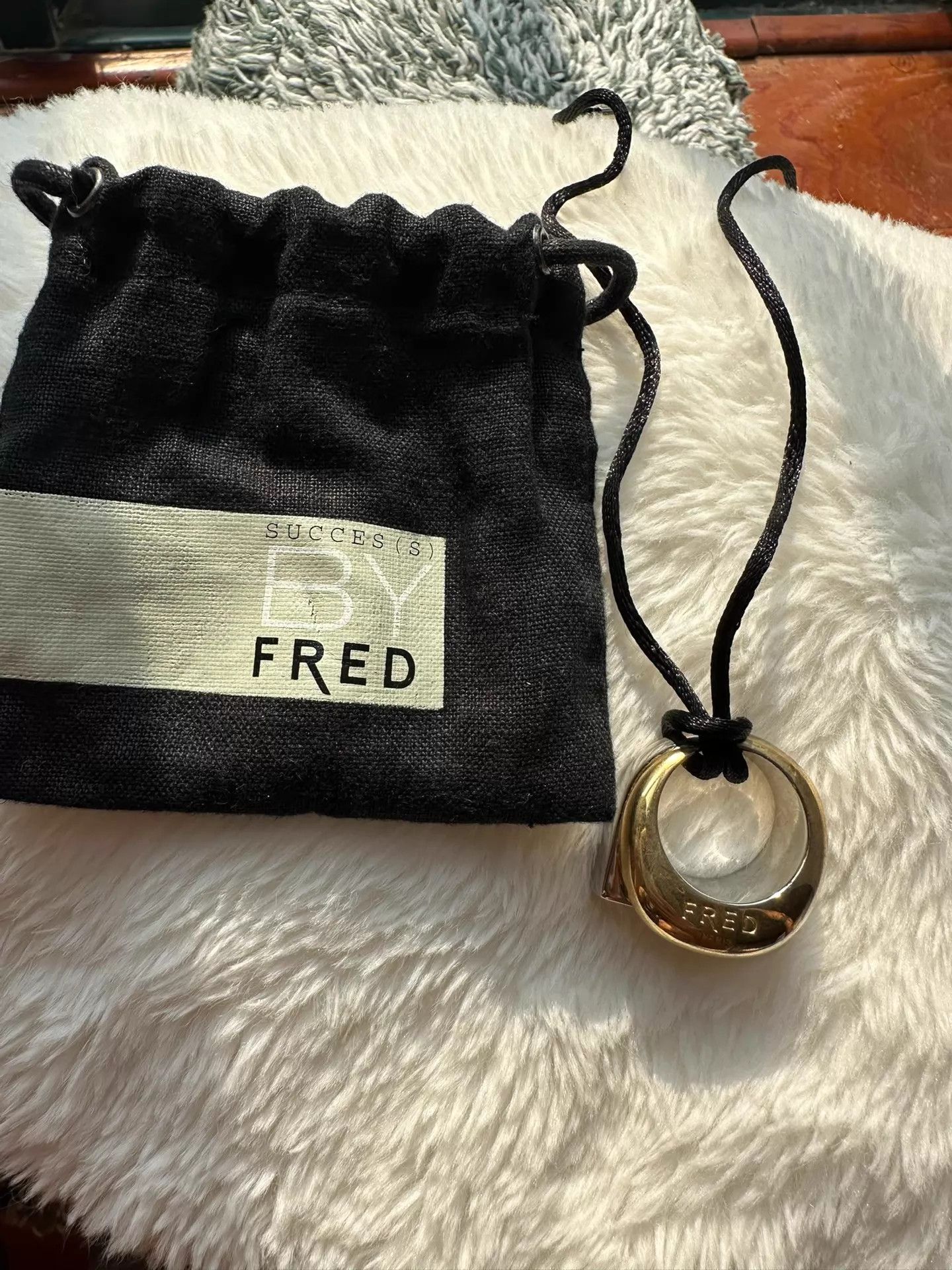 FRED fred 95 new square & circle gold/silver pendant Size ONE SIZE - 1 Thumbnail