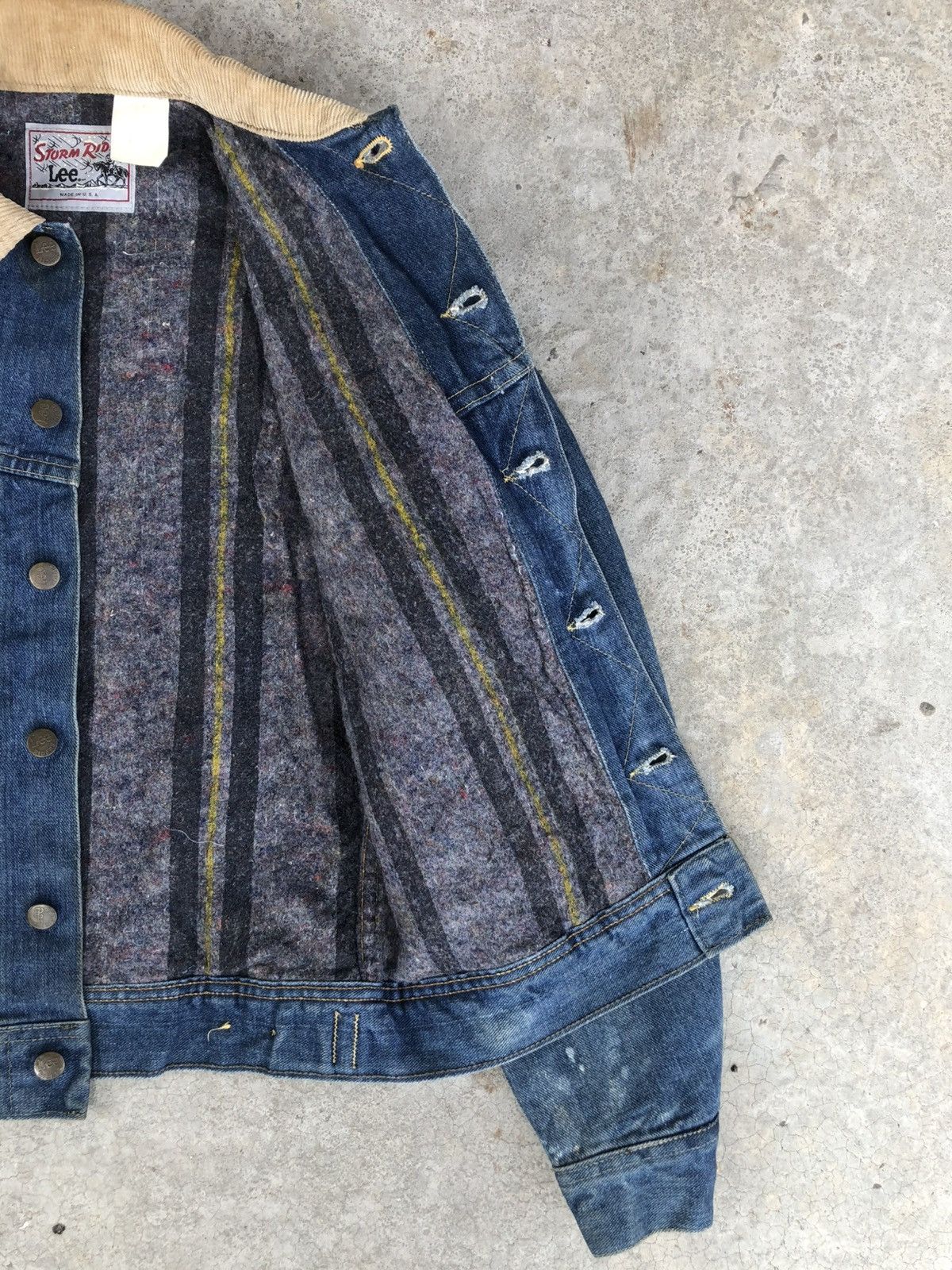 Lee Vintage 70’s Lee Storm Rider Blanked Lined Denim Jacket Size US S / EU 44-46 / 1 - 7 Thumbnail