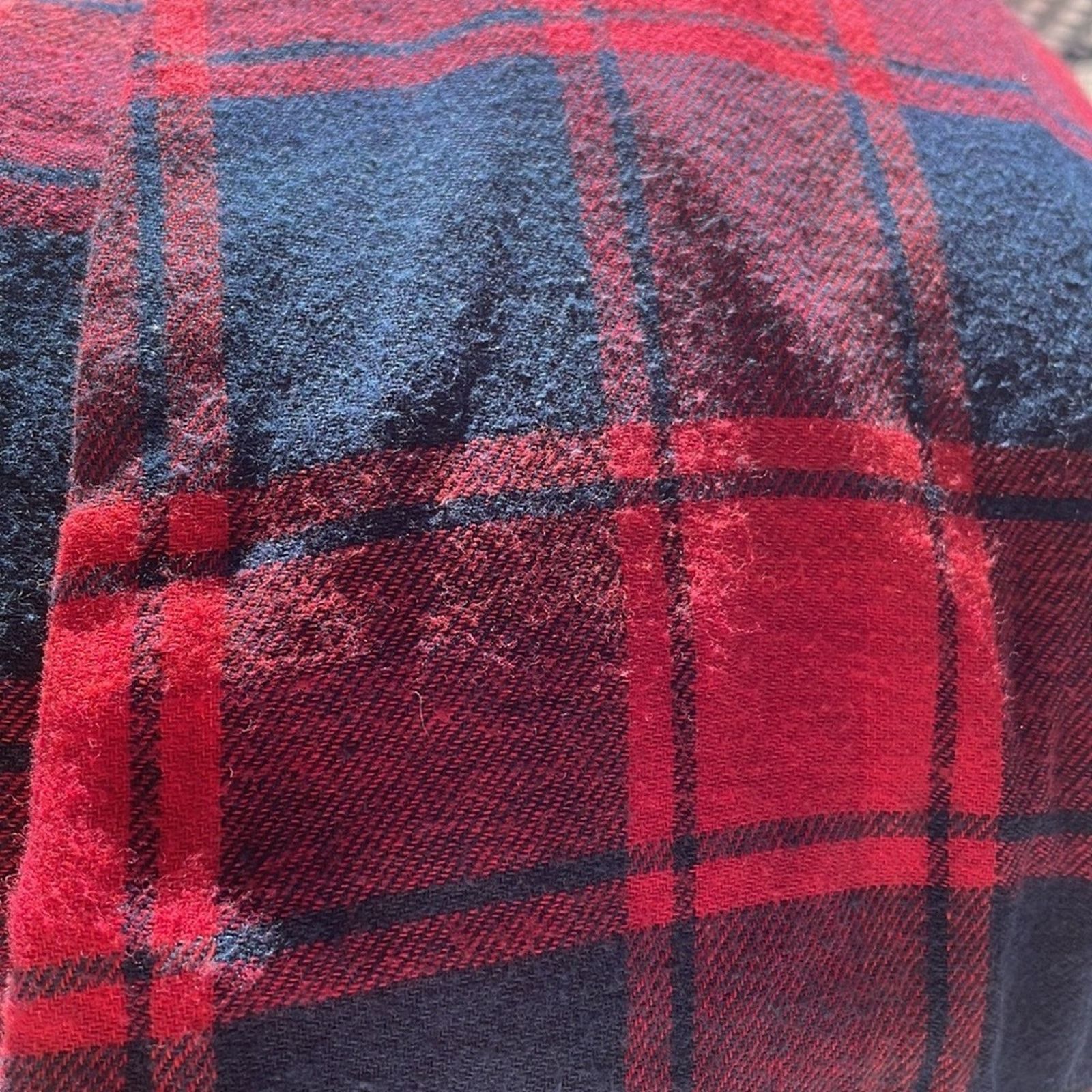 Other Alexander Del Rossa Red Plaid Flannel Shirt Size Large Size US L / EU 52-54 / 3 - 14 Thumbnail