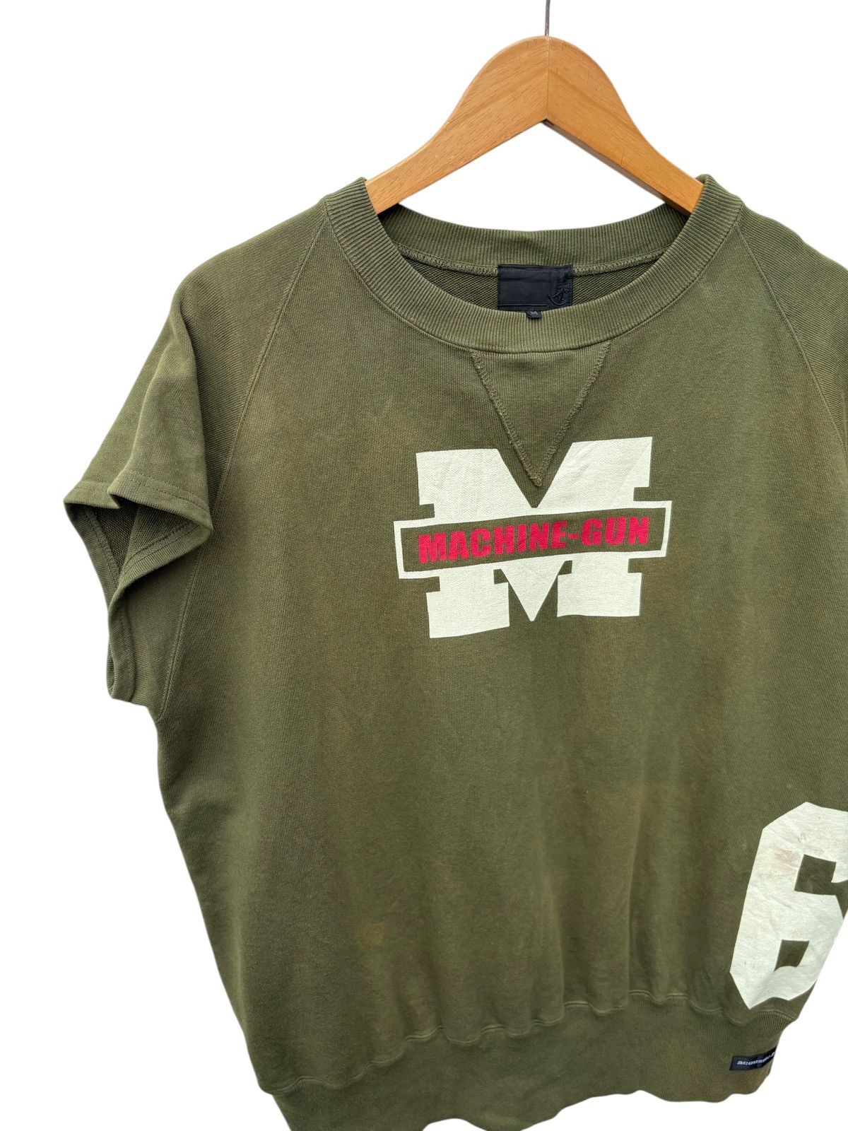 Japanese Brand Acoustic Japan Sleeveless Machine Gun Logo Faded Sweatshirt Size US L / EU 52-54 / 3 - 6 Thumbnail