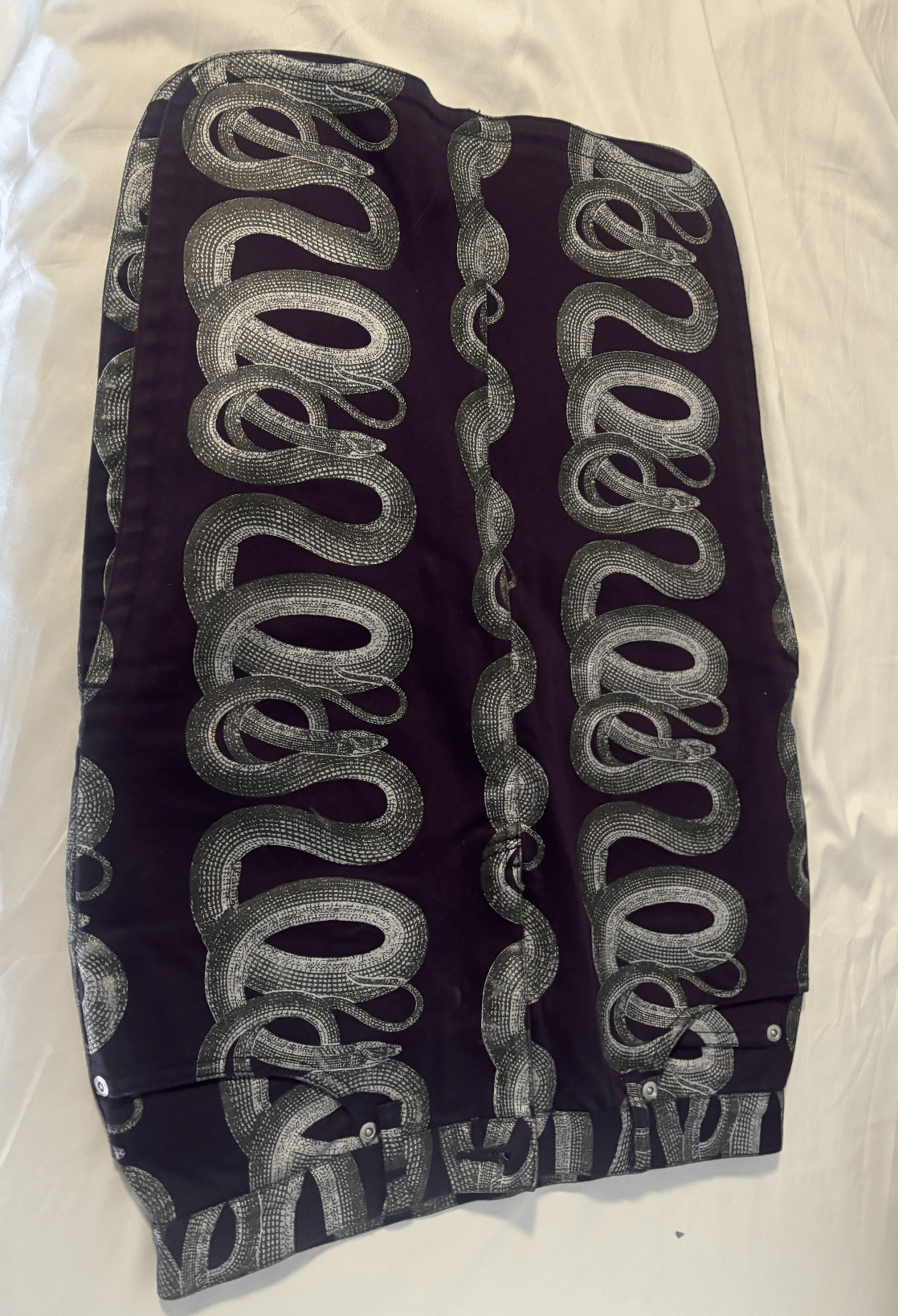 Hysteric Glamour hysteric glamour snake print skirt - deep purple and silver Size 28" / US 6 / IT 42 - 1 Thumbnail