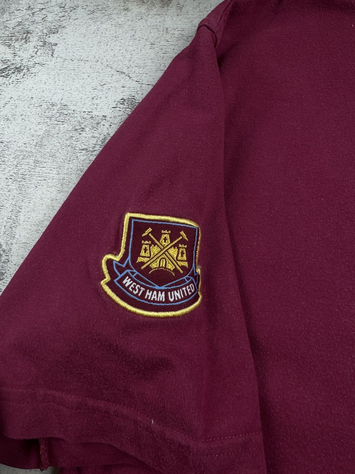 Fila West Ham 1999 2001 Fila Vintage Red Cotton XLarge Soccer Football T Shirt Jersey Size US XL / EU 56 / 4 - 8 Thumbnail
