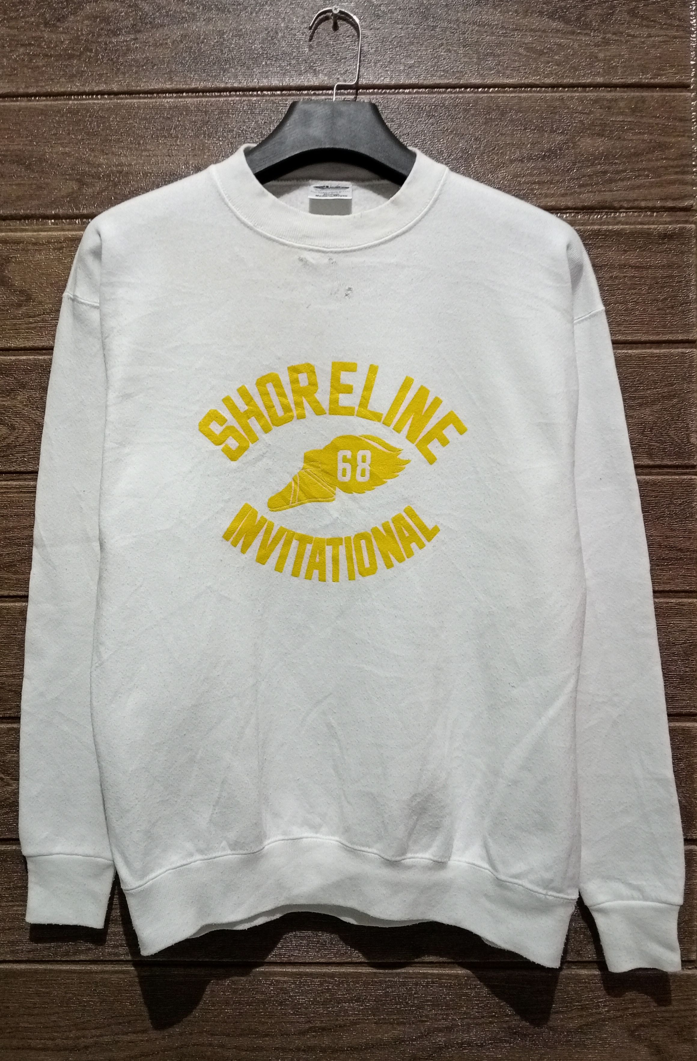image of 1990X Clothing x Made In USA Vintage '90S Tultex Shoreline Invitational Sweatshirt in White (Size M
