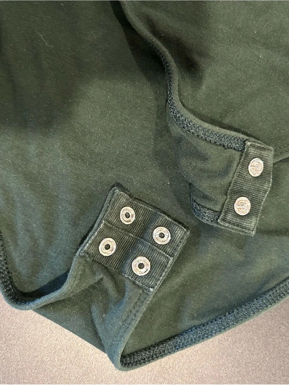 Old Navy Forest Green Long-Sleeve Scoop Neck Bodysuit Size S / US 4 / IT 40 - 2 Thumbnail