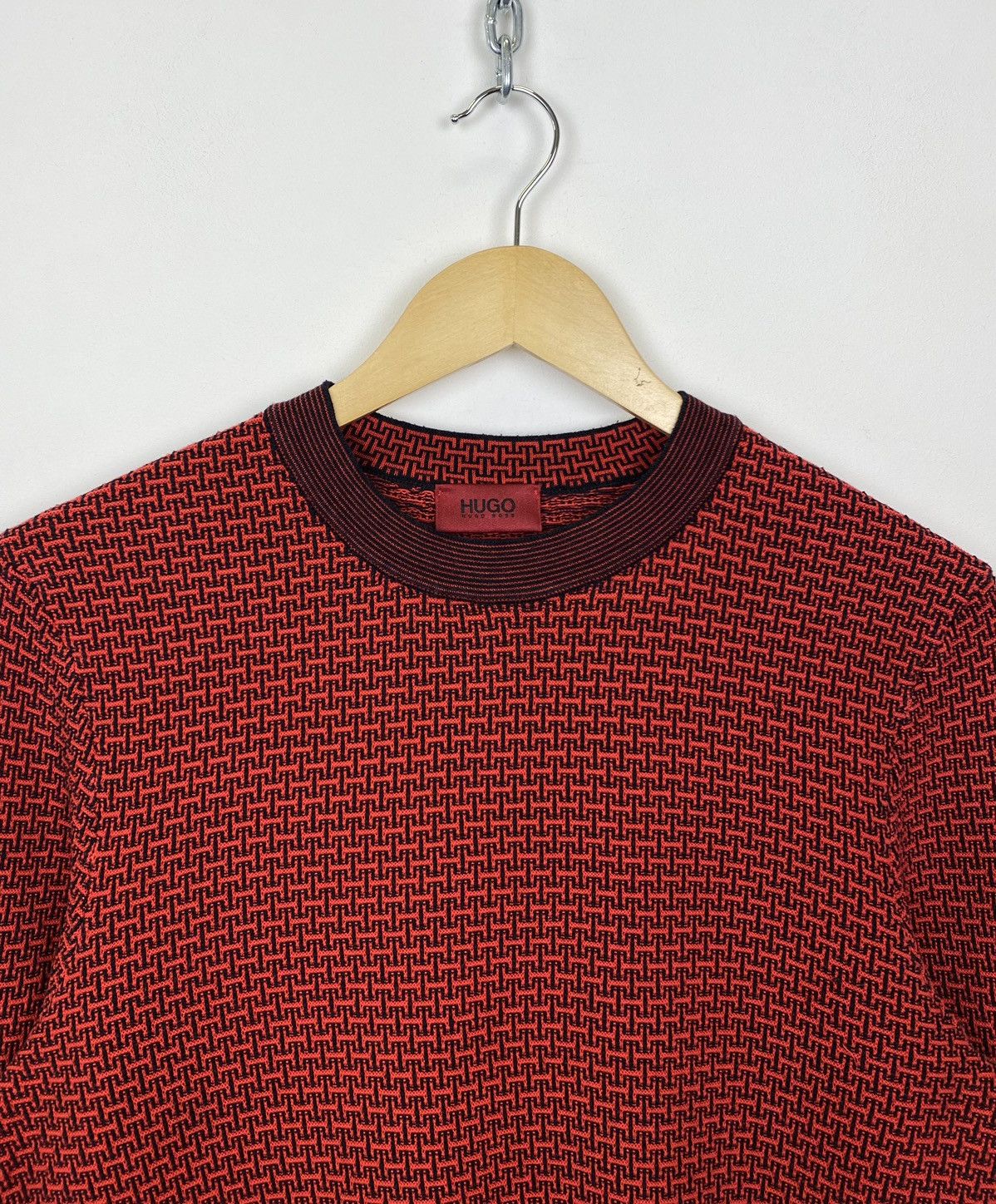 Hugo Boss Hugo Boss 3D Knit Sweater Pullover Jumper Red Men’s Size M Size US M / EU 48-50 / 2 - 2 Thumbnail