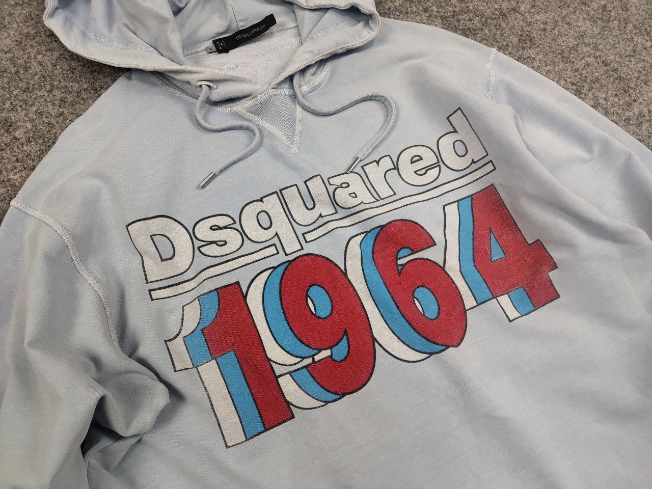 Dsquared2 Vintage 90's Dsquared authentic Logo Light Blue hoodie Size US S / EU 44-46 / 1 - 8 Thumbnail