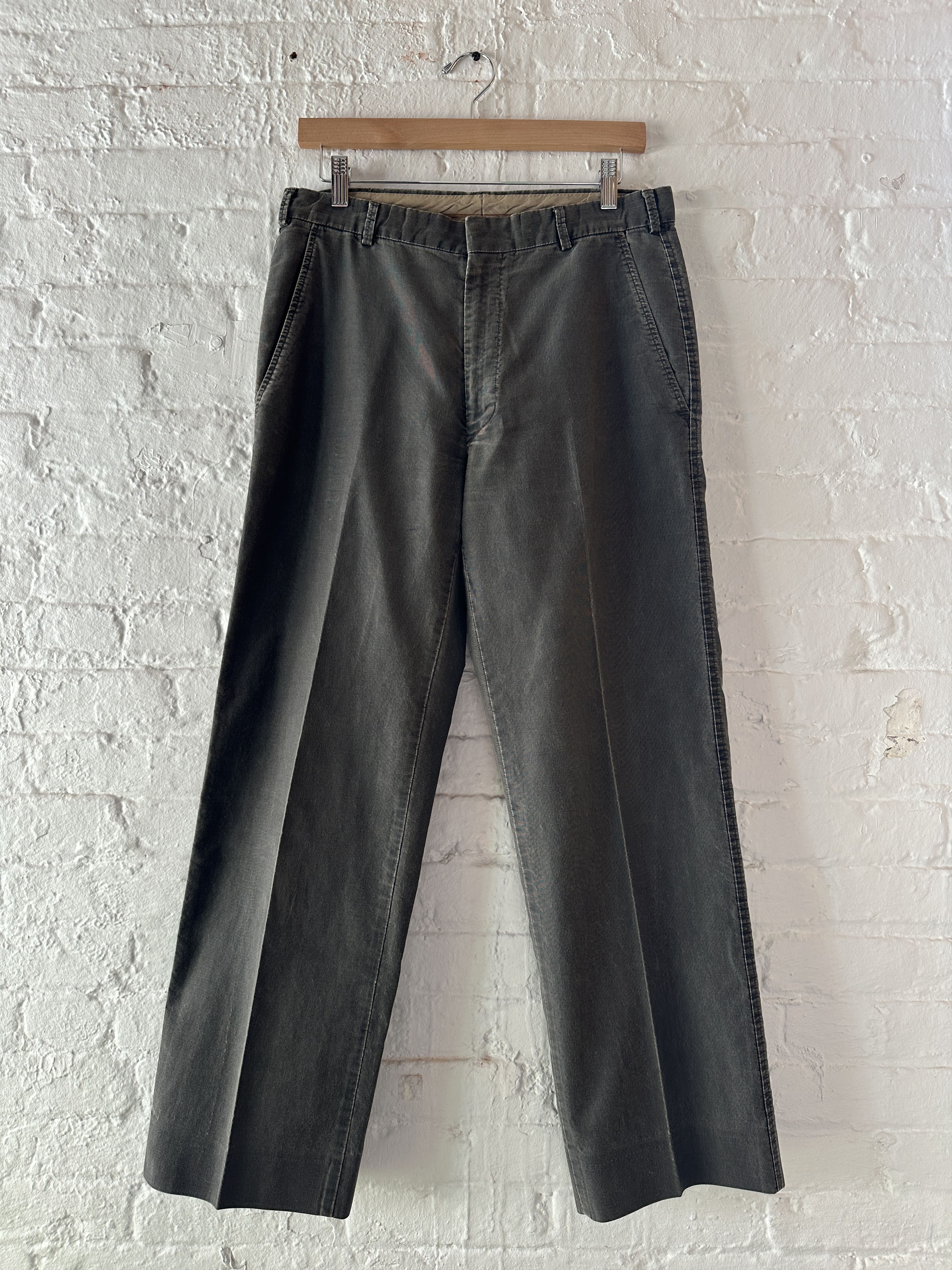 Stone Island Pleated Straight Leg Trousers