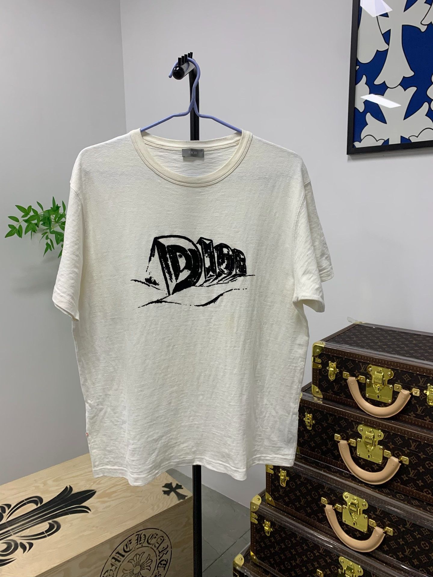 Dior Dior Flocked Logo T-Shirt XXL Size US XXL / EU 58 / 5 - 1 Thumbnail