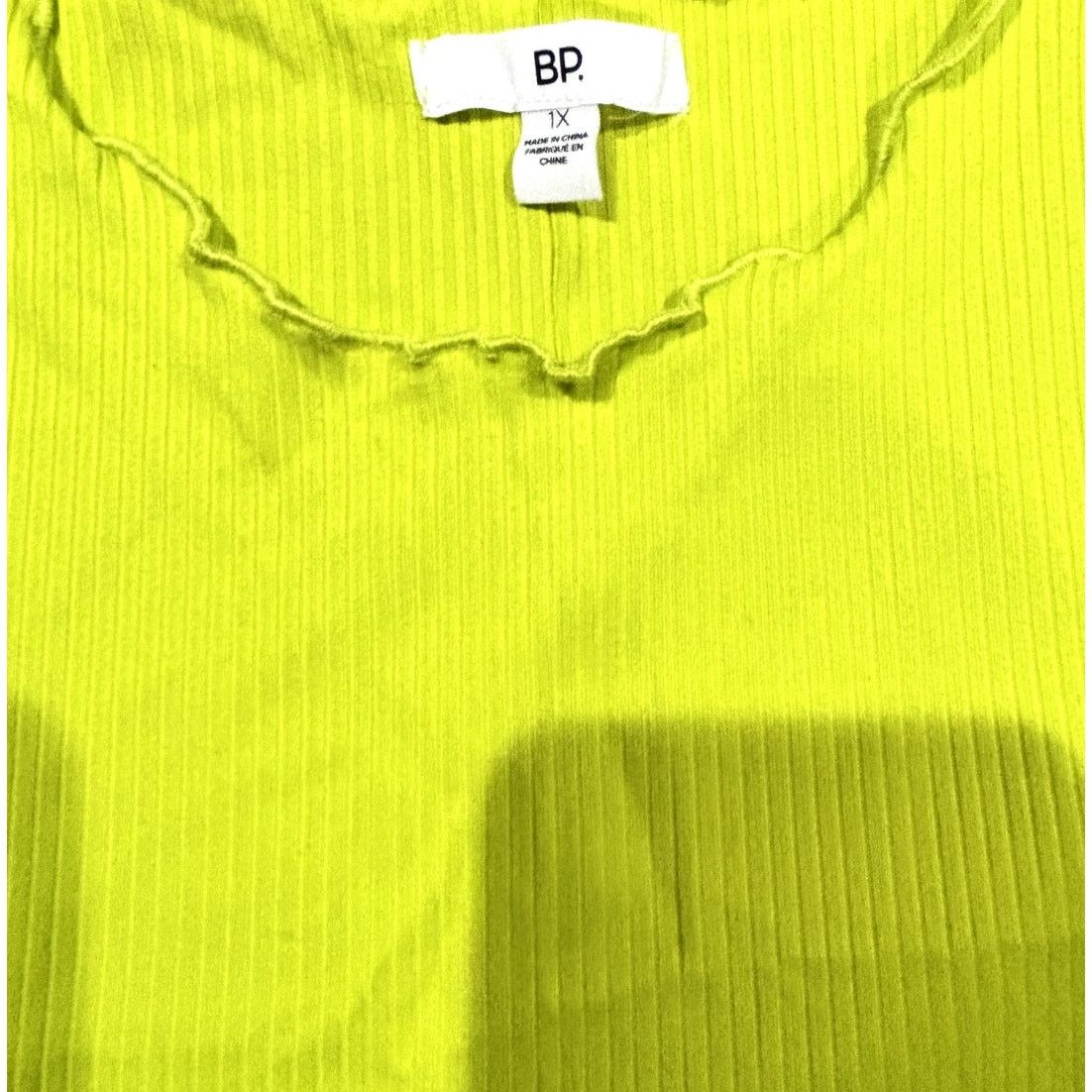 BP. BP. Women's Lettuce Edge Green Prairie Tank Sz 1XL Size XL / US 12-14 / IT 48-50 - 6 Thumbnail