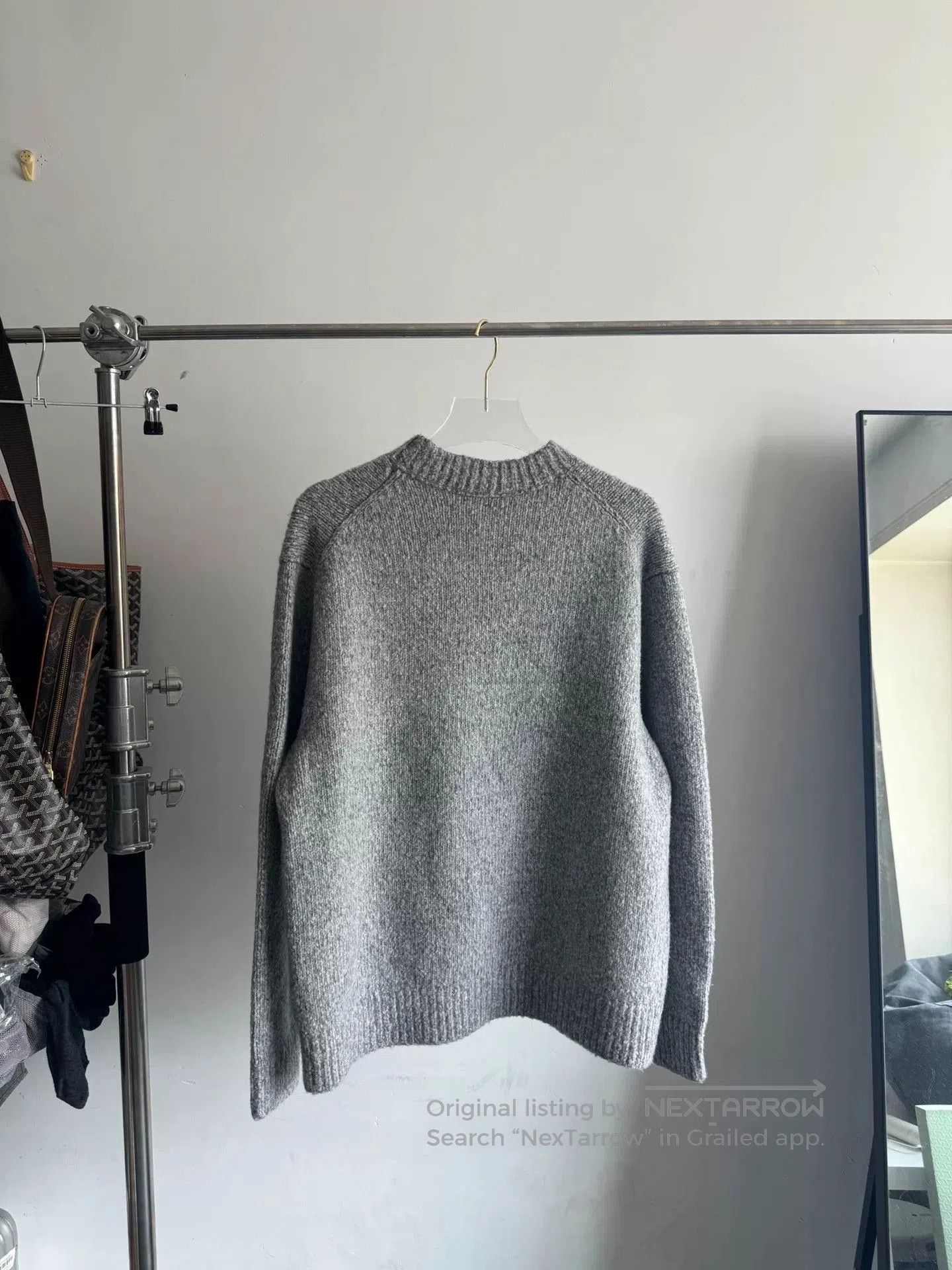 Acne Studios Gray Wool Sweater from Acne Studios. Size M / US 6-8 / IT 42-44 - 2 Thumbnail