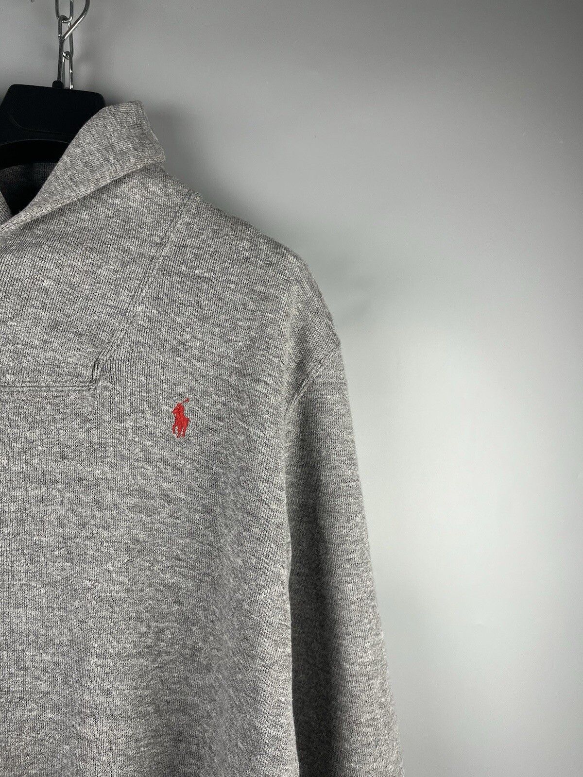 Polo Ralph Lauren Polo Ralph Lauren Shawl Neck Gray Pullover Sweater Size US M / EU 48-50 / 2 - 5 Thumbnail