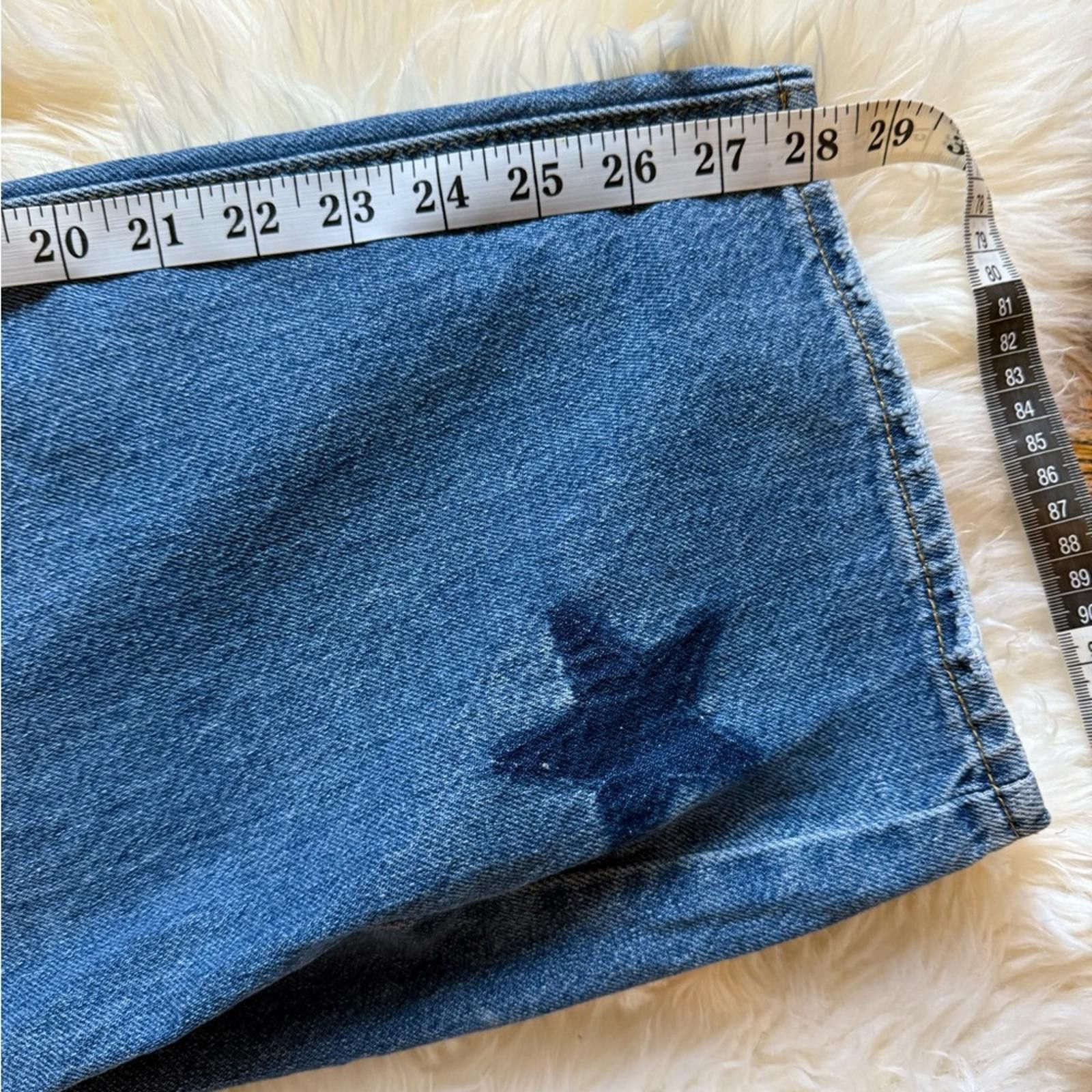 Sonia Rykiel S.O.N.G. Women's Wide Leg Jeans with Star Print Size 29" - 6 Thumbnail