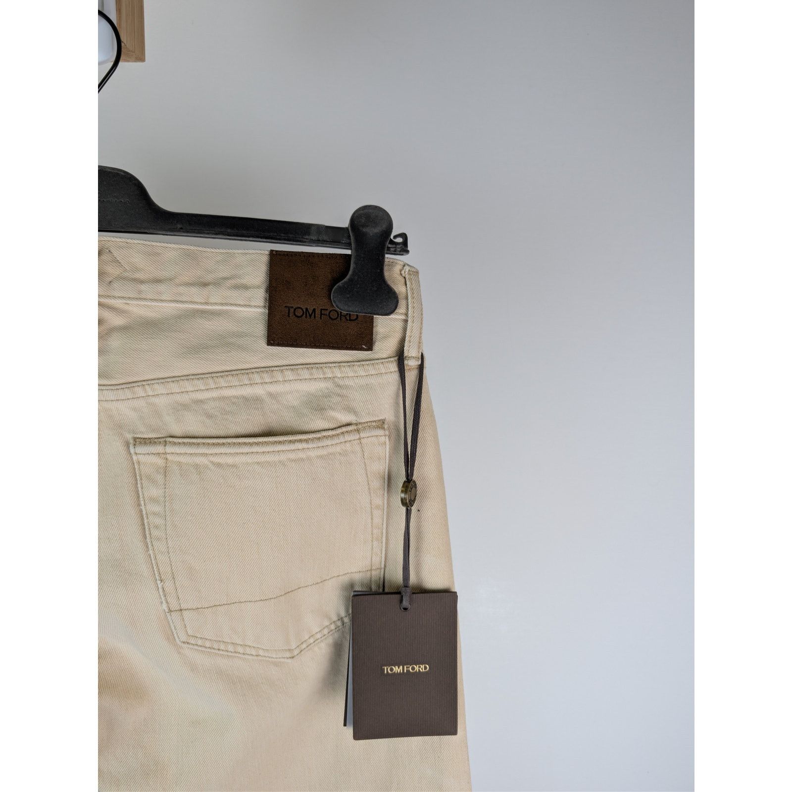 Tom Ford o1rshd1 Slim Denim Jeans in Beige Size US 31 - 14 Thumbnail