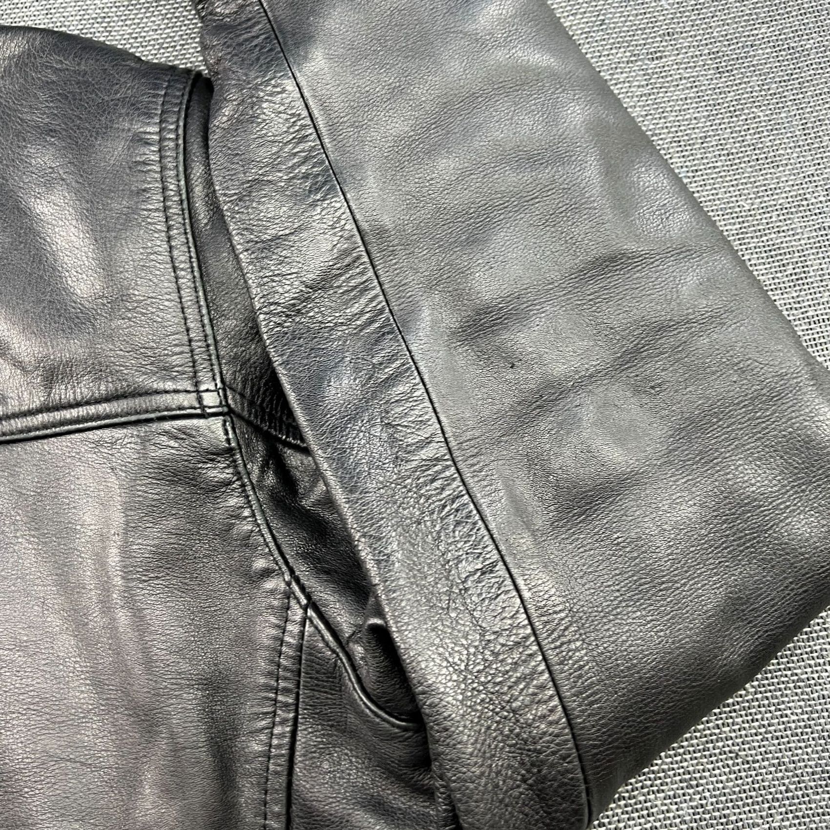 Schott VINTAGE SCHOTT MSG Leather Police Jacket Mens Medium Black Lined USA LC8102 Pockets Mens Brown? Size US M / EU 48-50 / 2 - 6 Thumbnail
