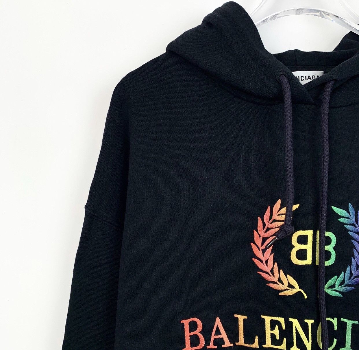 Balenciaga Balenciaga black logo gradient print long sleeved sweatshirt Size US XS / EU 42 / 0 - 3 Thumbnail