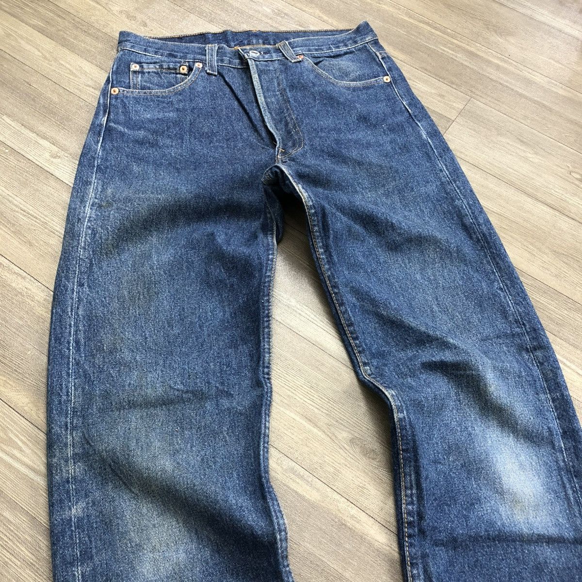 Levi's × Levi's Vintage Clothing × Vintage 🇺🇸 1990s Levis Strauss 501xx 30x36 Faded Blue Jeans Size US 29 - 24 Thumbnail