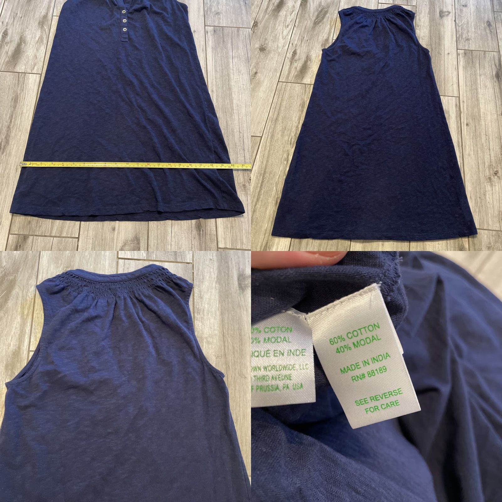 Lilly Pulitzer Lilly Pulitzer Mini Dress Navy Blue XXS Sleeveless Gold Button Front Nautical Dress, Shift, Cotton Blend, Short, Women, XS without N/A Size XXS / US 00 / IT 34 - 8 Thumbnail