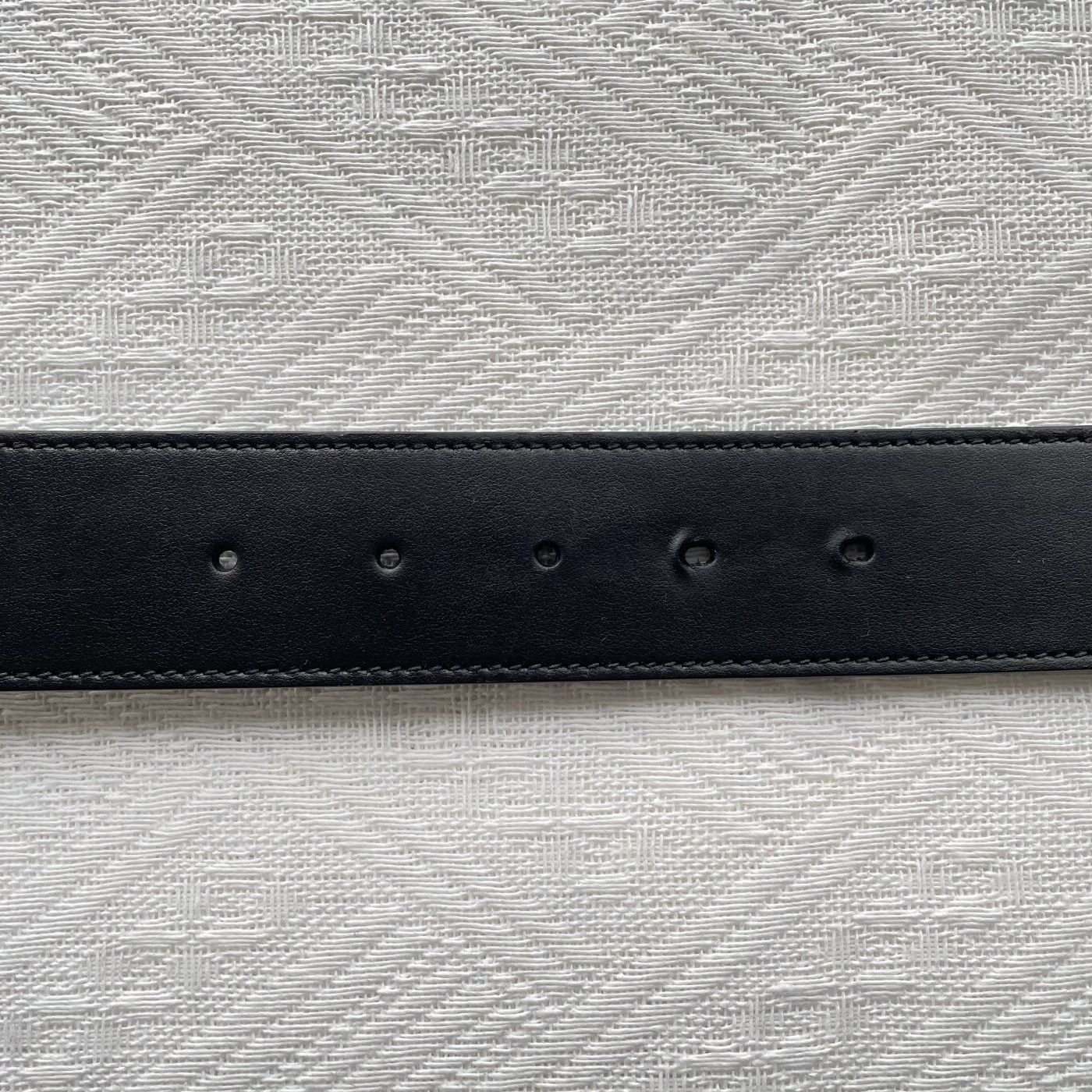 Gucci GUCCI GG Marmont Black Leather Belt Unisex 3cm Size ONE SIZE - 6 Thumbnail