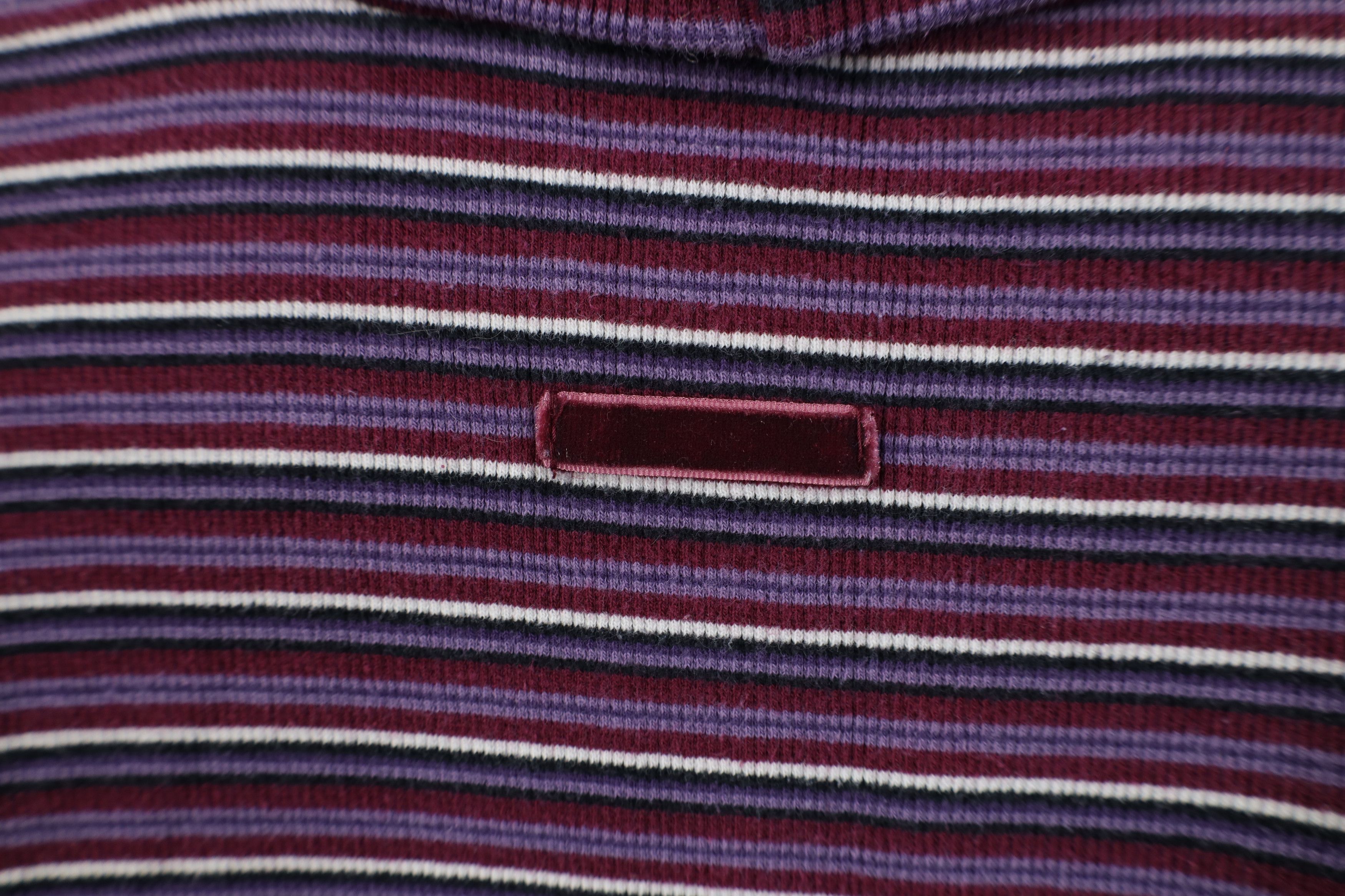 Vintage Vintage 90s Streetwear Cropped Striped Turtleneck T-Shirt Size S / US 4 / IT 40 - 7 Thumbnail