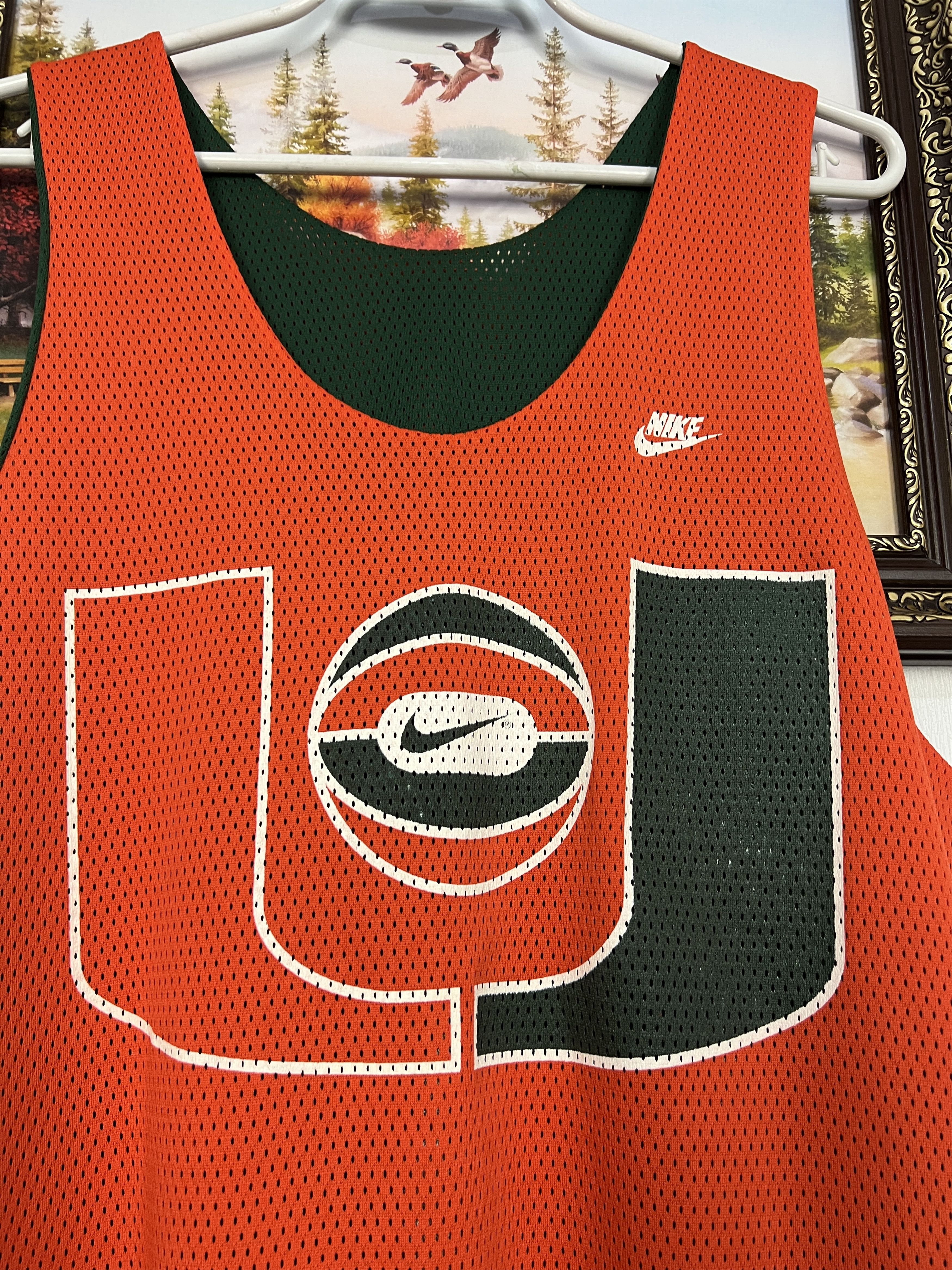 Nike Vintage 90's Miami Hurricanes Basketball Reversible Jersey Size US L / EU 52-54 / 3 - 2 Thumbnail