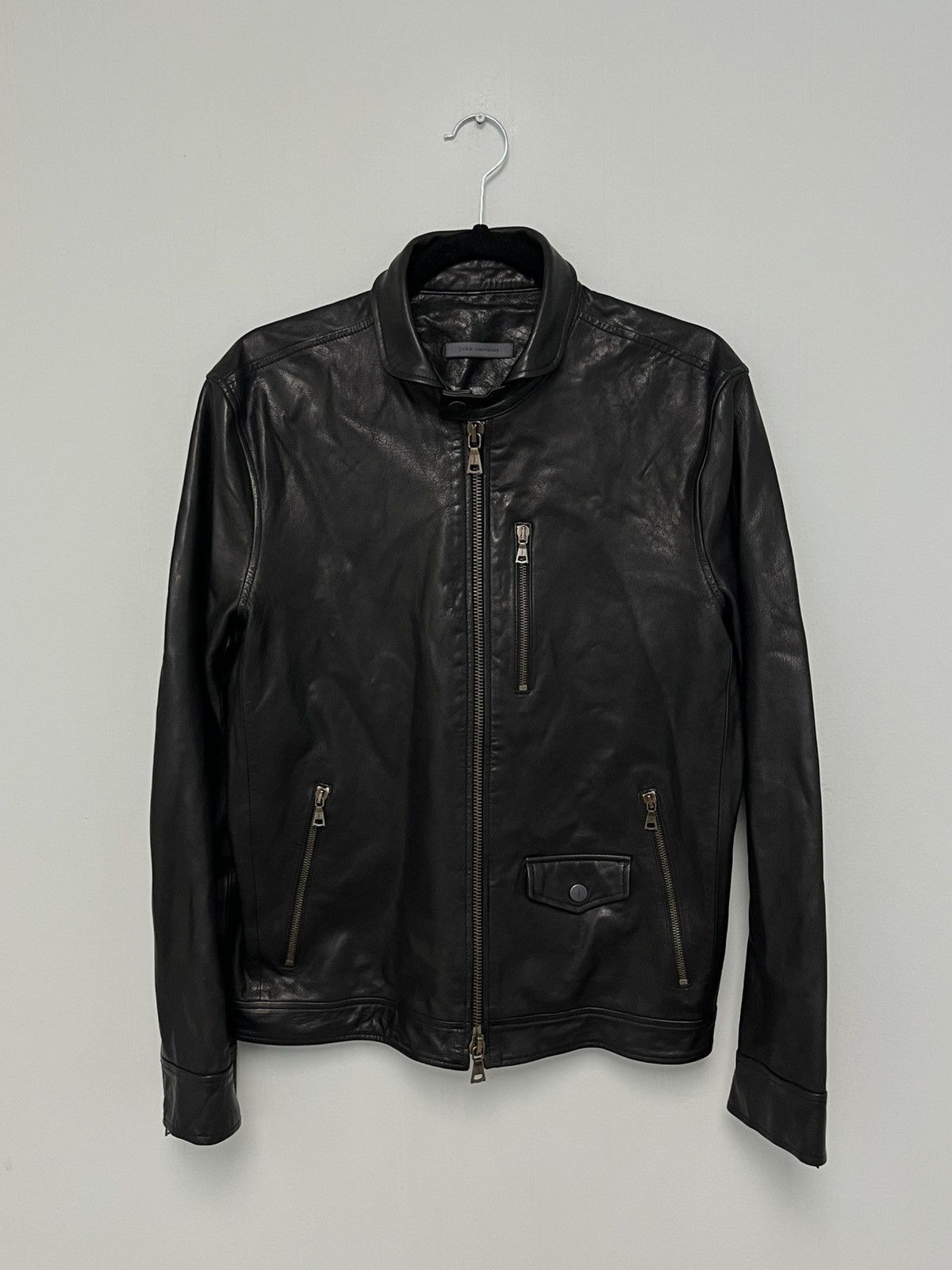 John Varvatos York Leather Jacket. size EU 48 USA 38 Size US M / EU 48-50 / 2 - 2 Thumbnail