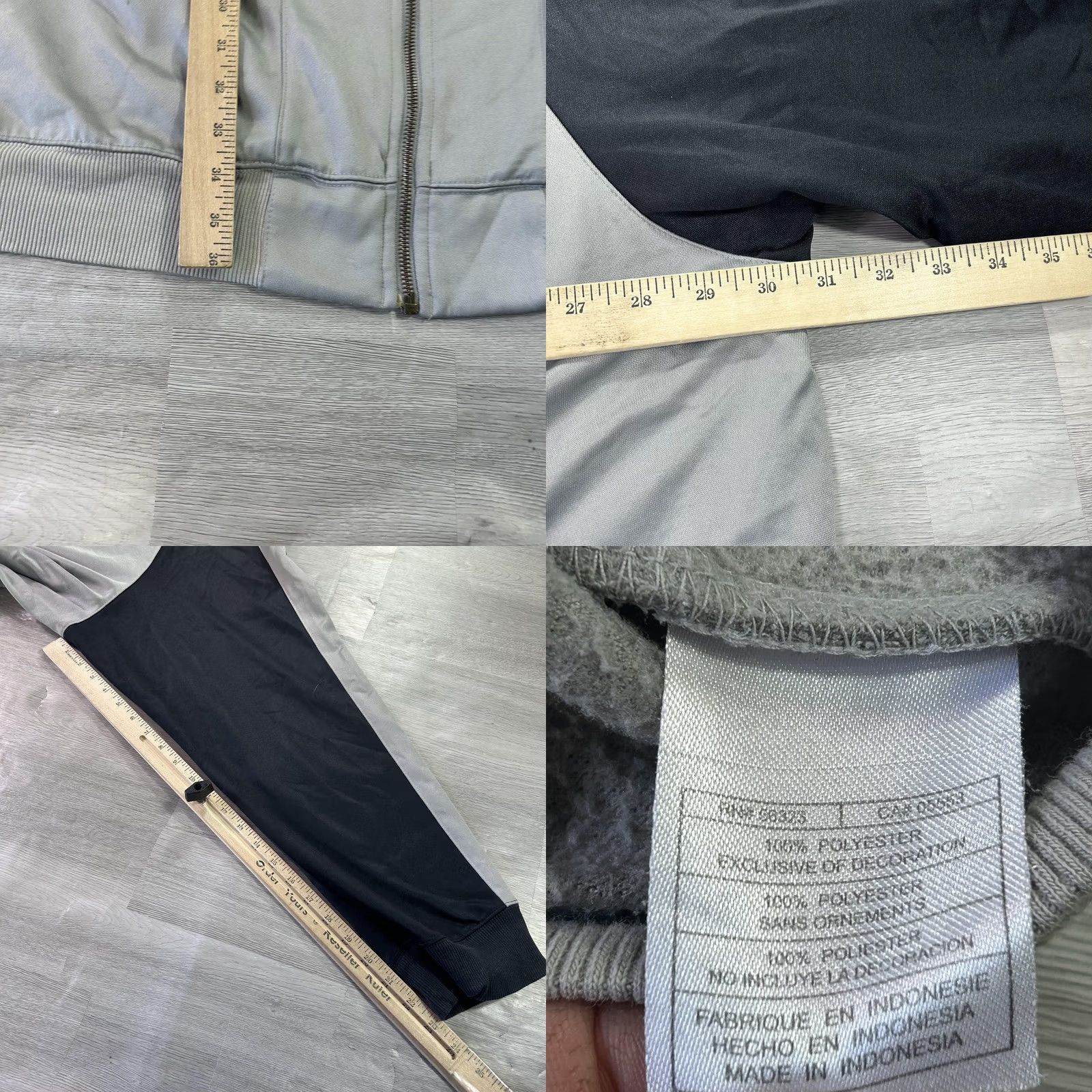 Nike Nike The Chamber Track Jacket Mens 3XL Gray Full Zip Fleece Air Force 1 Y2K Size US XXL / EU 58 / 5 - 8 Thumbnail