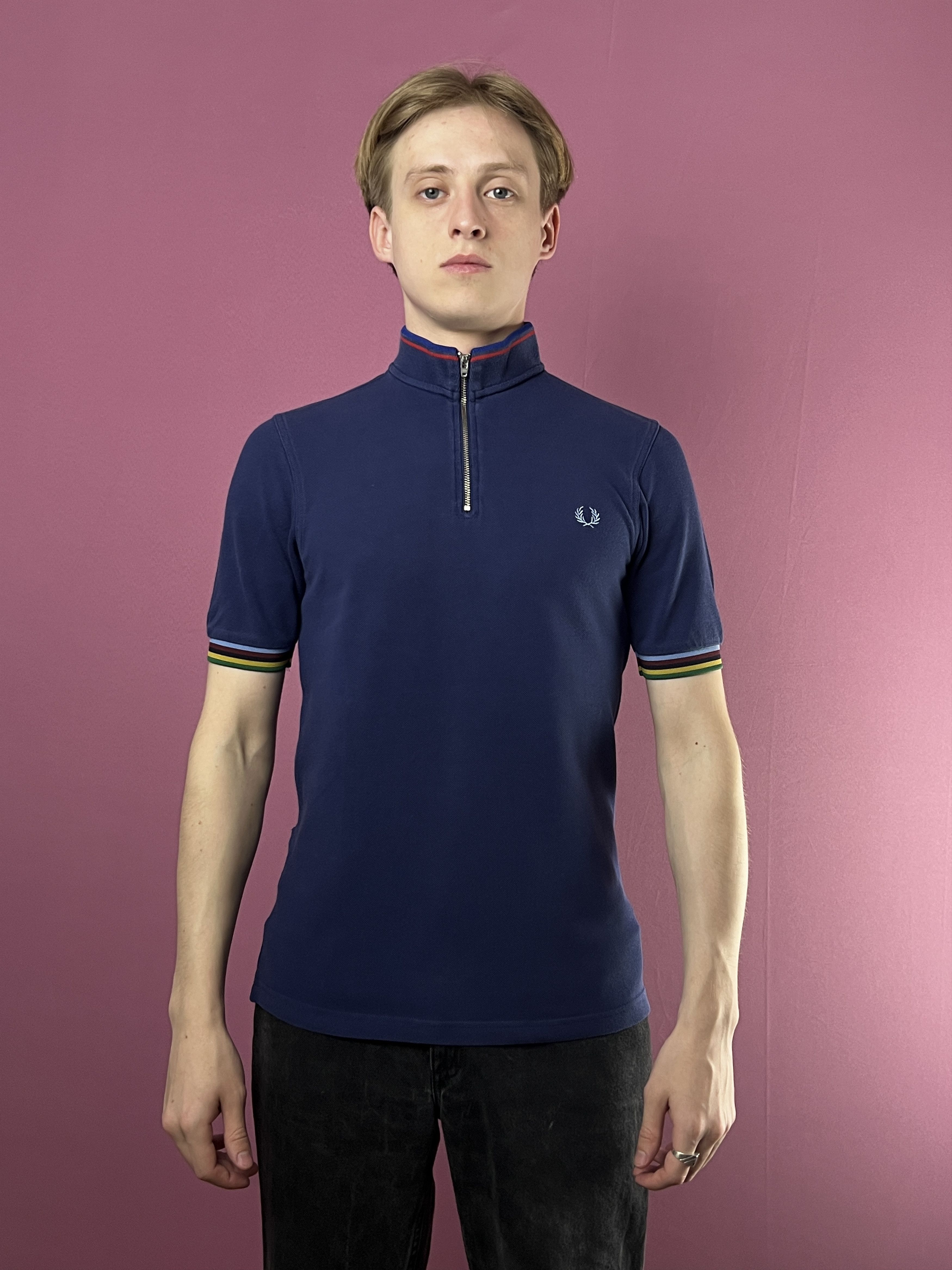 Designer × Fred Perry Fred Perry Bradley Wiggins Cycling Zip Polo Shirt - S Size US S / EU 44-46 / 1 - 1 Thumbnail