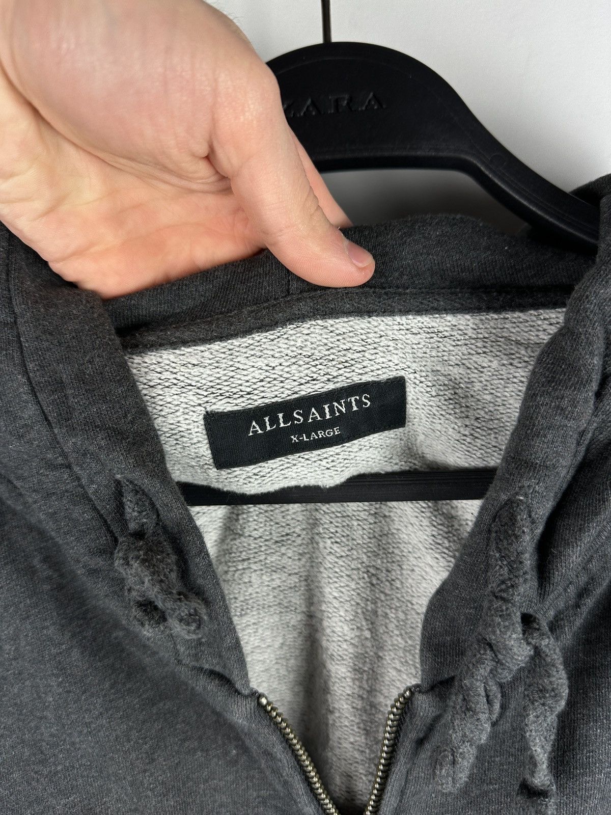 Allsaints Allsaints Wilde Hoody Full Zip Hoodie Size US XL / EU 56 / 4 - 10 Thumbnail