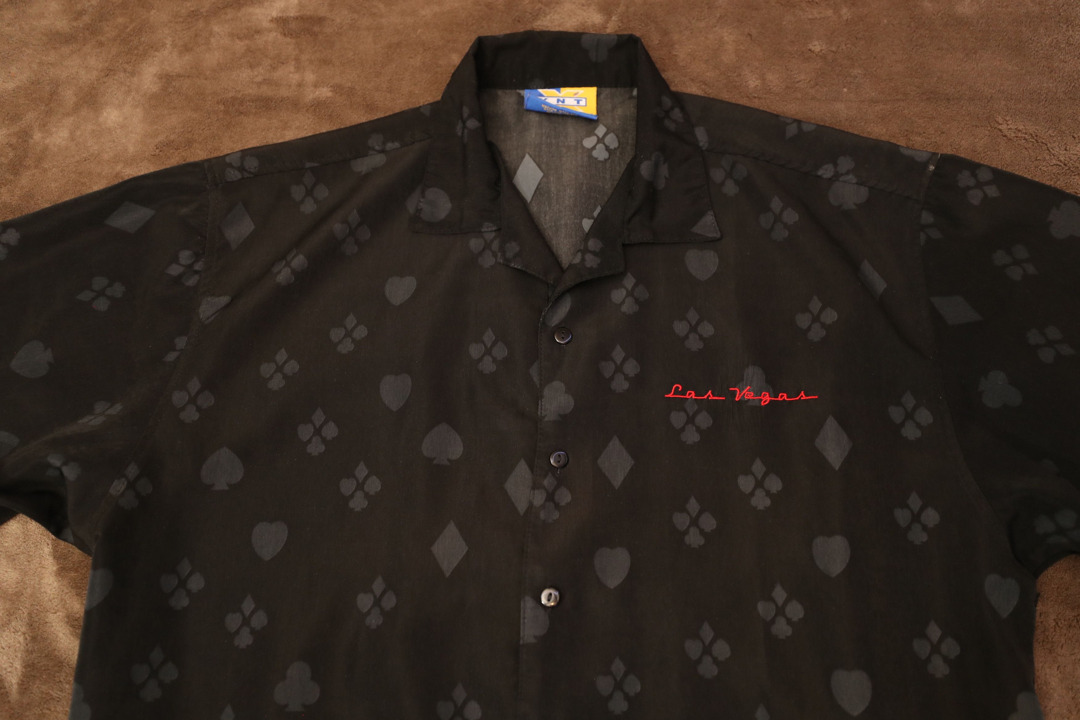 Vintage Vintage Las Vegas Flames Dice Gambling Bowling Shirt (L) Size US L / EU 52-54 / 3 - 6 Thumbnail