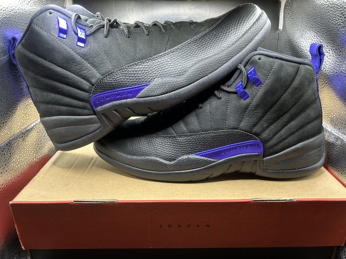 Jordan Brand Jordan 12 Retro Black Dark Concord Size US 13 / EU 46 - 1 Thumbnail