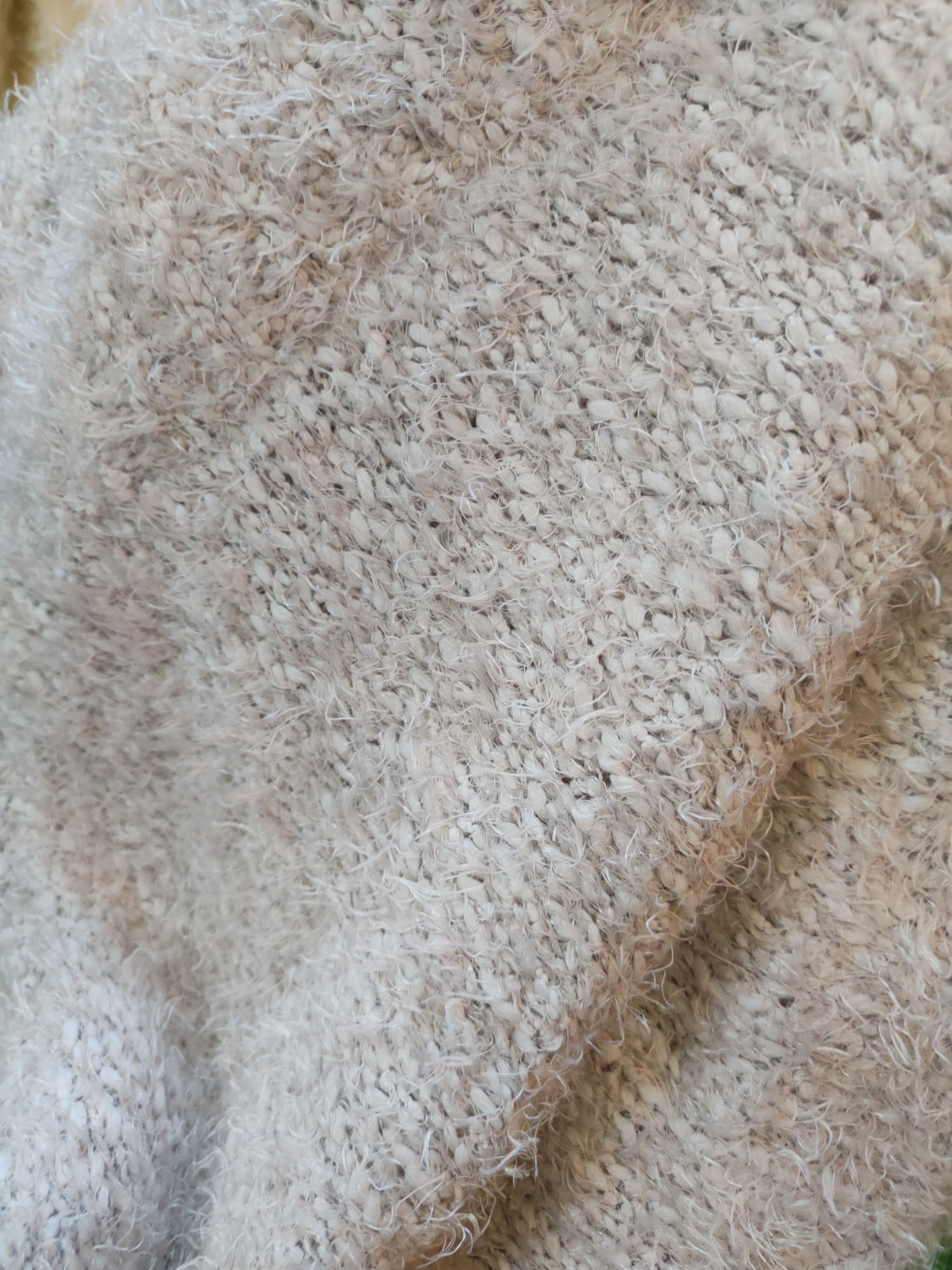 Homespun Knitwear Dreskip Light Gray Shag Shaggy Fur Mohair Knitwear #S2099 Size L / US 10 / IT 46 - 10 Thumbnail