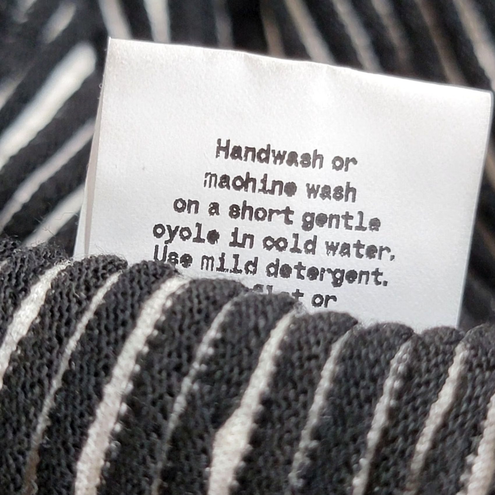 Vintage Cynthia Ashby Black & White Striped Open Front Drape Cardigan Jacket Small Womens Size S / US 4 / IT 40 - 6 Thumbnail