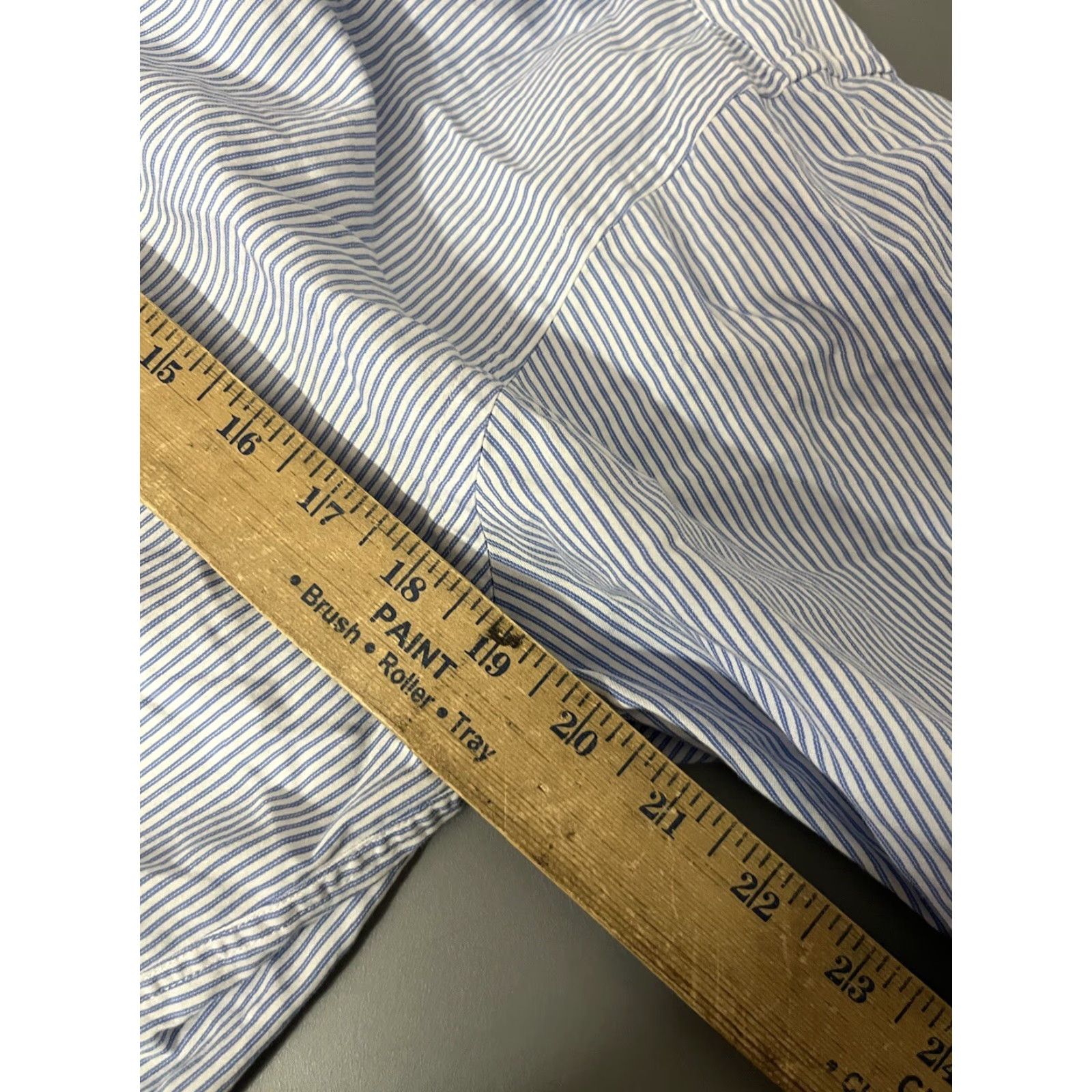Michael Kors Michael Kors Dress Shirt Blue Striped 15 Button-Up Shirt 100% Cotton Men Size 40R - 6 Thumbnail