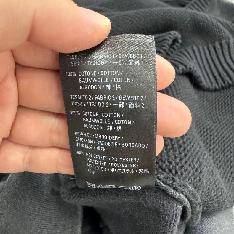 Balenciaga Balenciaga Embroidered Logo Patchwork Mock Neck Sweater Size US S / EU 44-46 / 1 - 5 Thumbnail