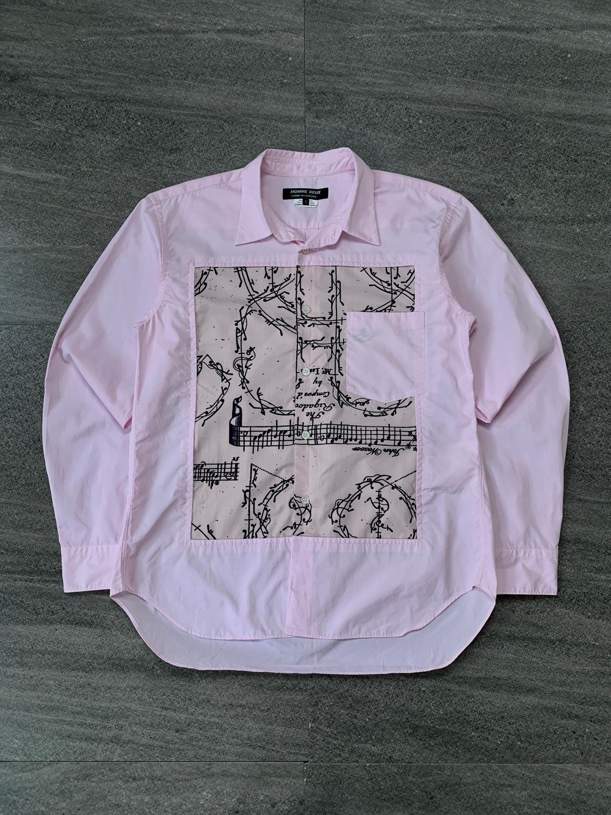 Comme des Garcons Homme Deux Patchworked Graphic Shirt Size US M / EU 48-50 / 2 - 2 Thumbnail