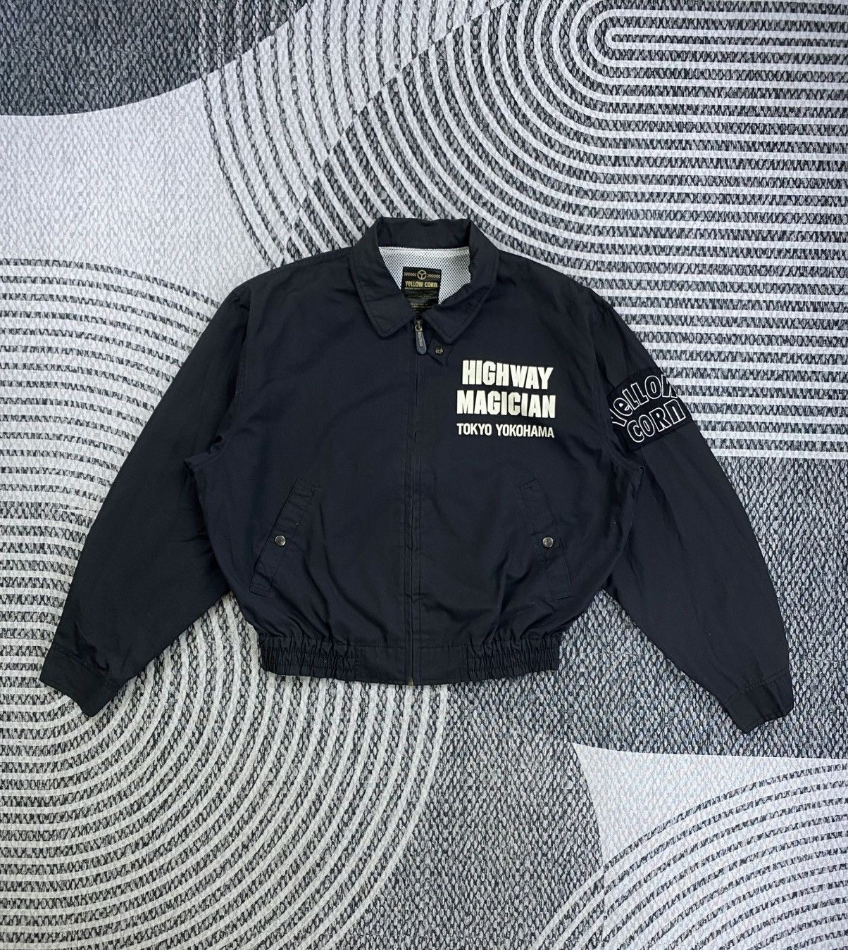 YELLOW CORN Vtg Yellow Corn Highway Magician Motorsport Zipper Jacket Size US XL / EU 56 / 4 - 3 Thumbnail