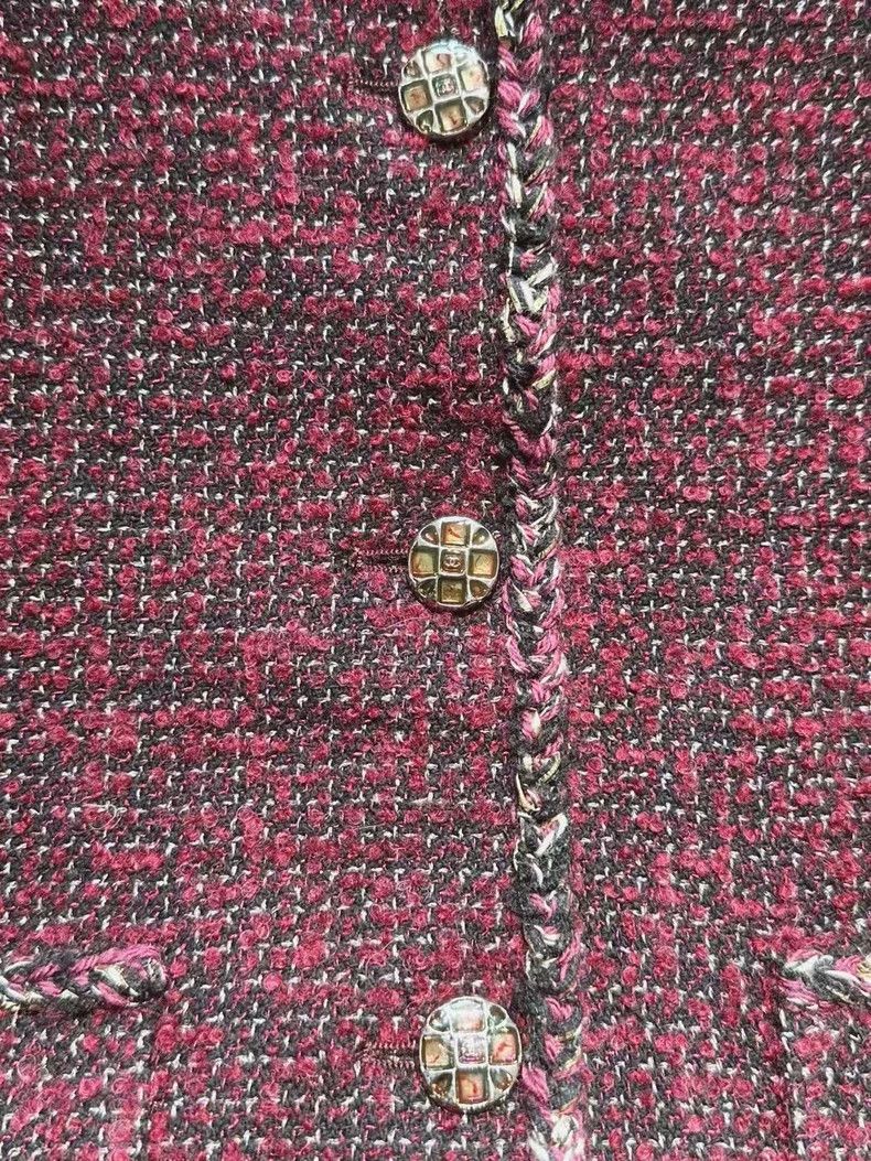 Chanel Chanel 22A Autumn and Winter Series Burgundy mixed-color b Size XXS / US 00 / IT 34 - 3 Thumbnail