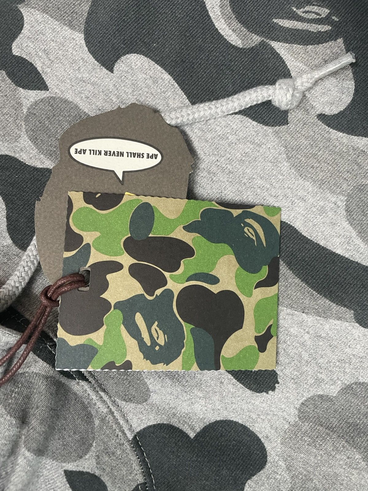 Bape Bape heather gray camo pullover Size US XXL / EU 58 / 5 - 3 Thumbnail