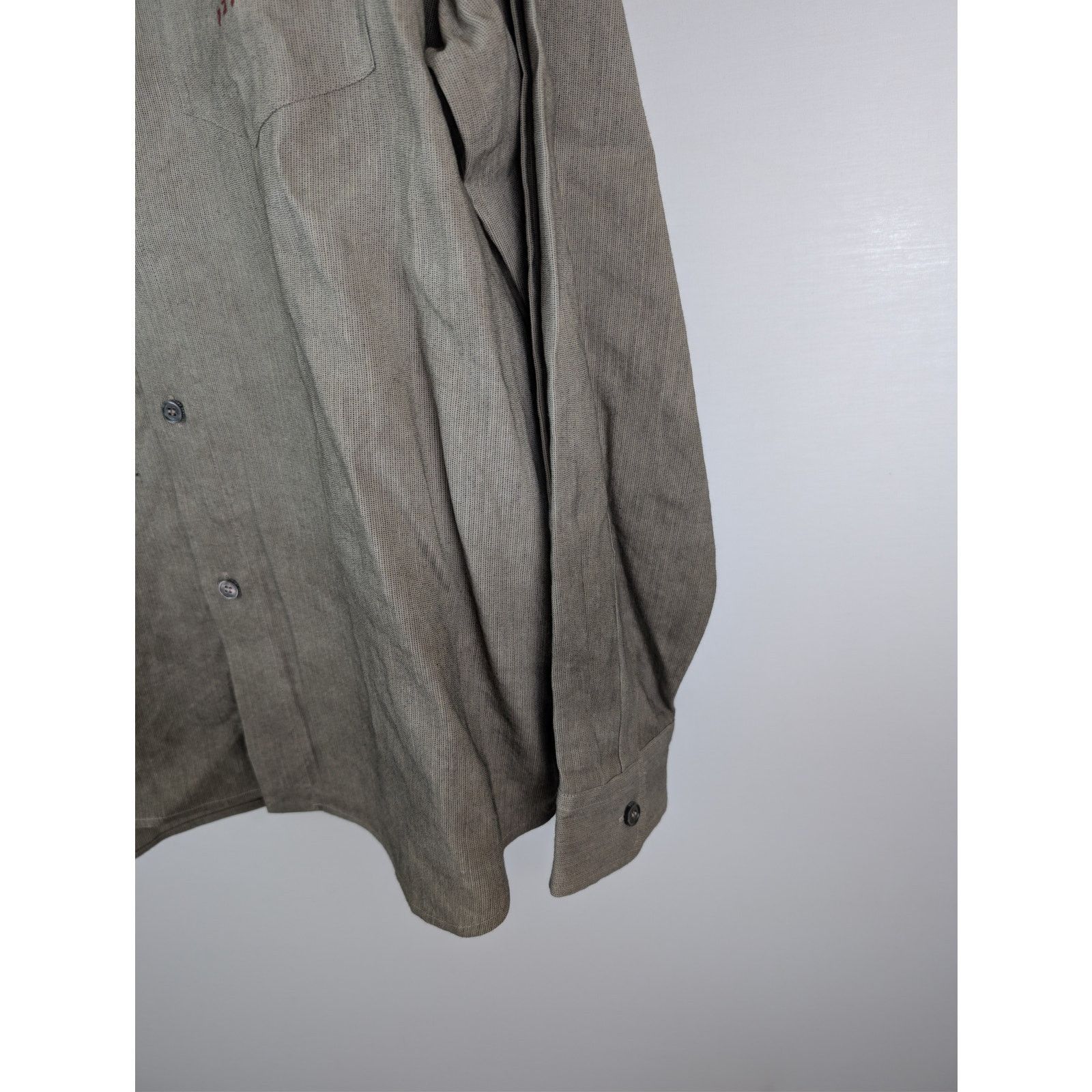 Enfants Riches Deprimes o1rshd1 Artist Button Down Shirt in Neutrals Size US XL / EU 56 / 4 - 6 Thumbnail
