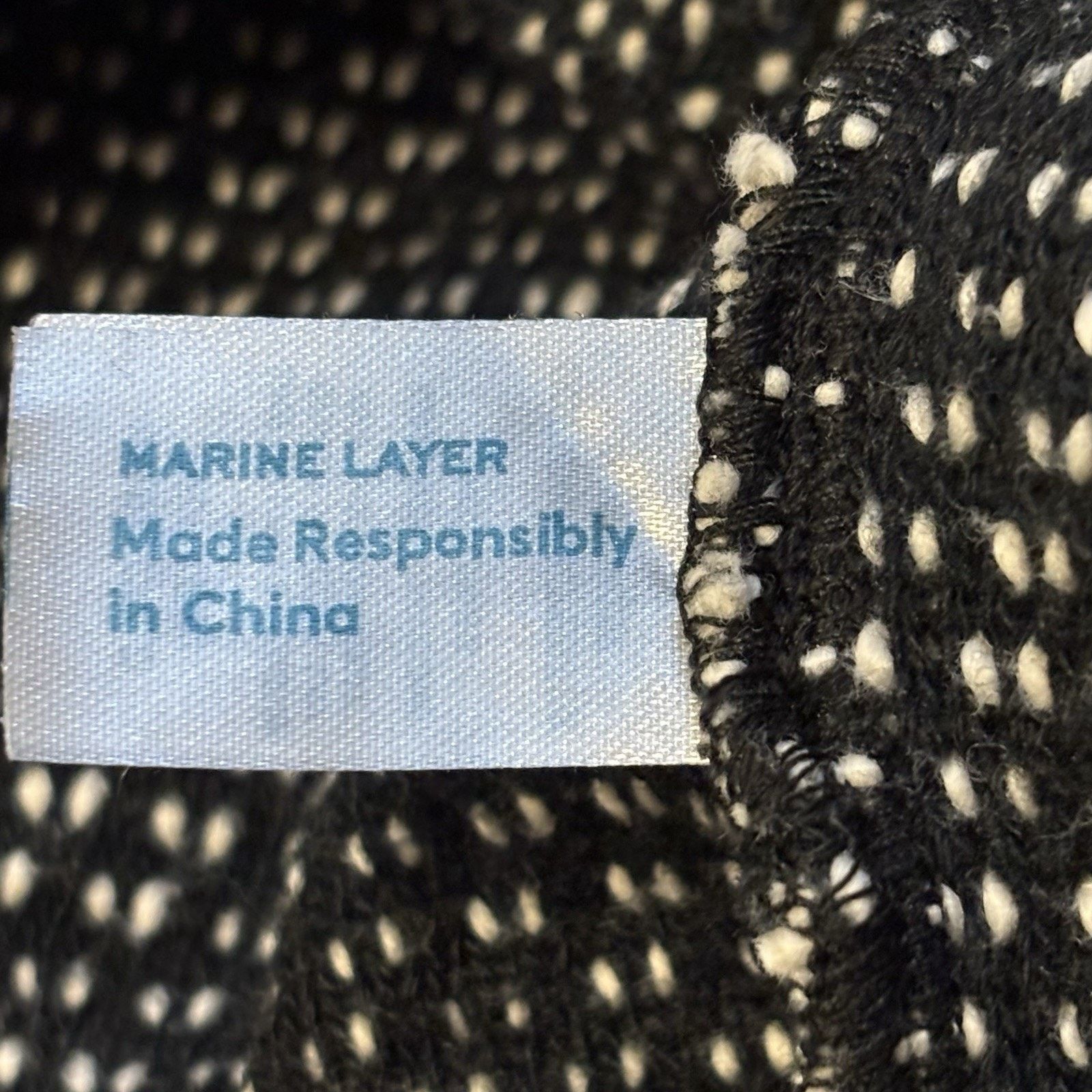 Marine Layer Marine Layer Cropped Textured Black & White Sweater Medium Size M / US 6-8 / IT 42-44 - 4 Thumbnail