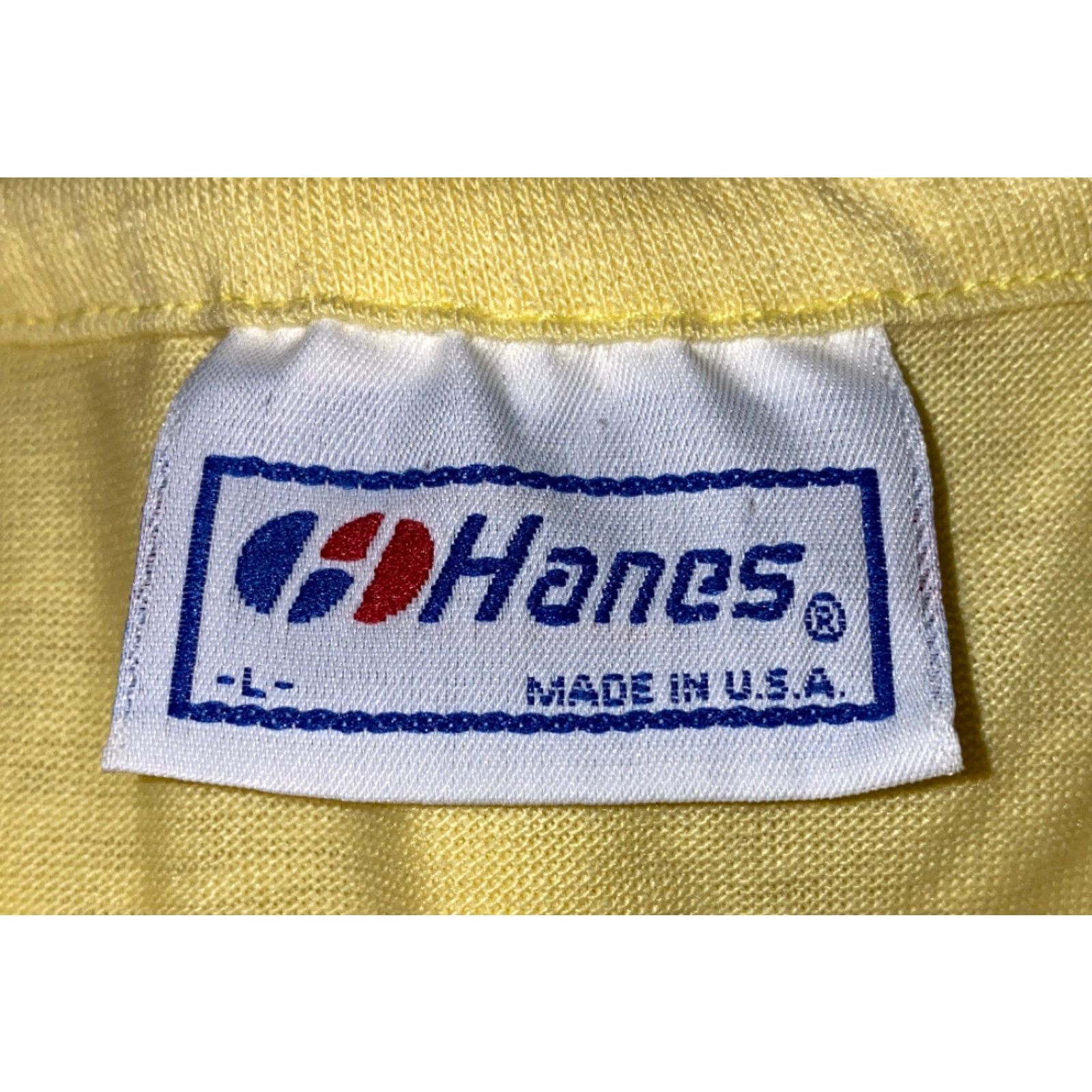 Hanes VINTAGE Hanes Golf Polo Shirt Size L Yellow USA 1980s 1990s Mens Size US L / EU 52-54 / 3 - 6 Thumbnail