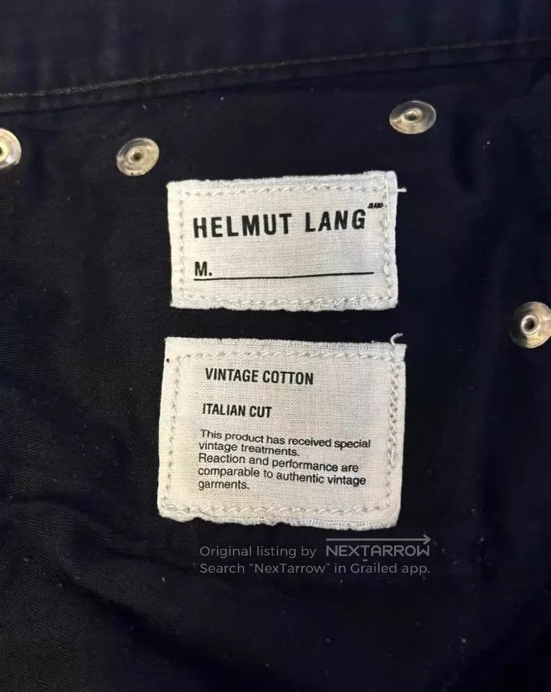 Helmut Lang Helmut Lang Silver buckle black bull denim jeans Size US 29 - 3 Thumbnail