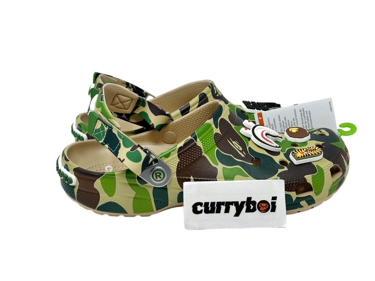 Bape × Crocs Crocs Classic Clog A Bathing Ape ABC Camo Green Size US 6 / EU 39 - 6 Thumbnail