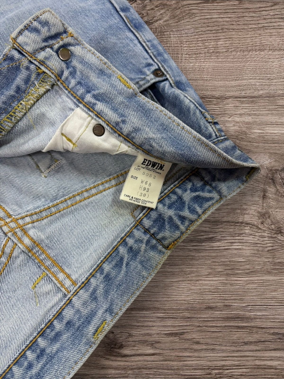 Edwin 90s Edwin Japan Lot 5052 Selvedge Denim Jeans Size US 28 / EU 44 - 7 Thumbnail