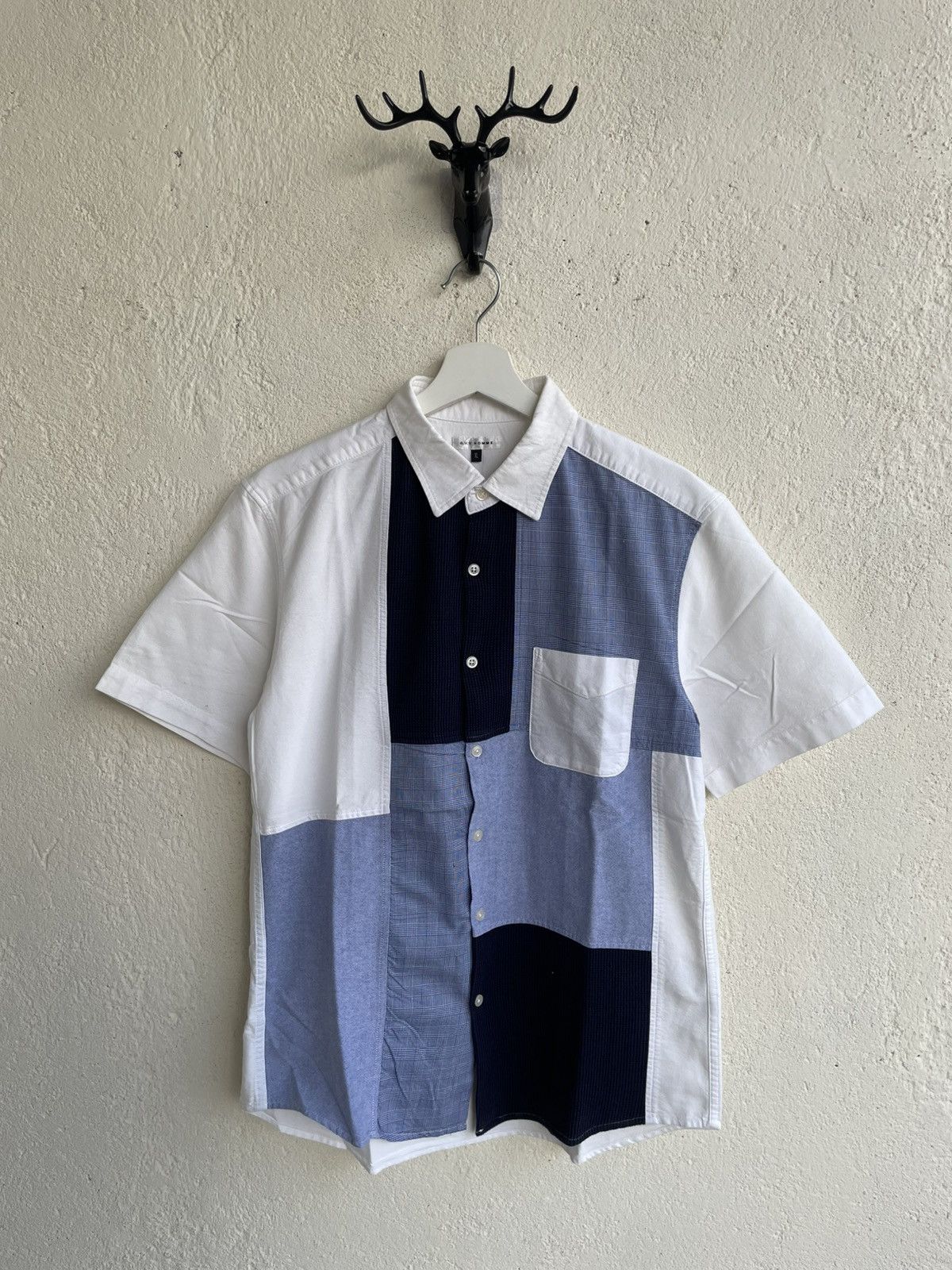 Issey Miyake 2000s issey Miyake Archival Patchwork Colorblock Shirt y’s Size US L / EU 52-54 / 3 - 1 Thumbnail