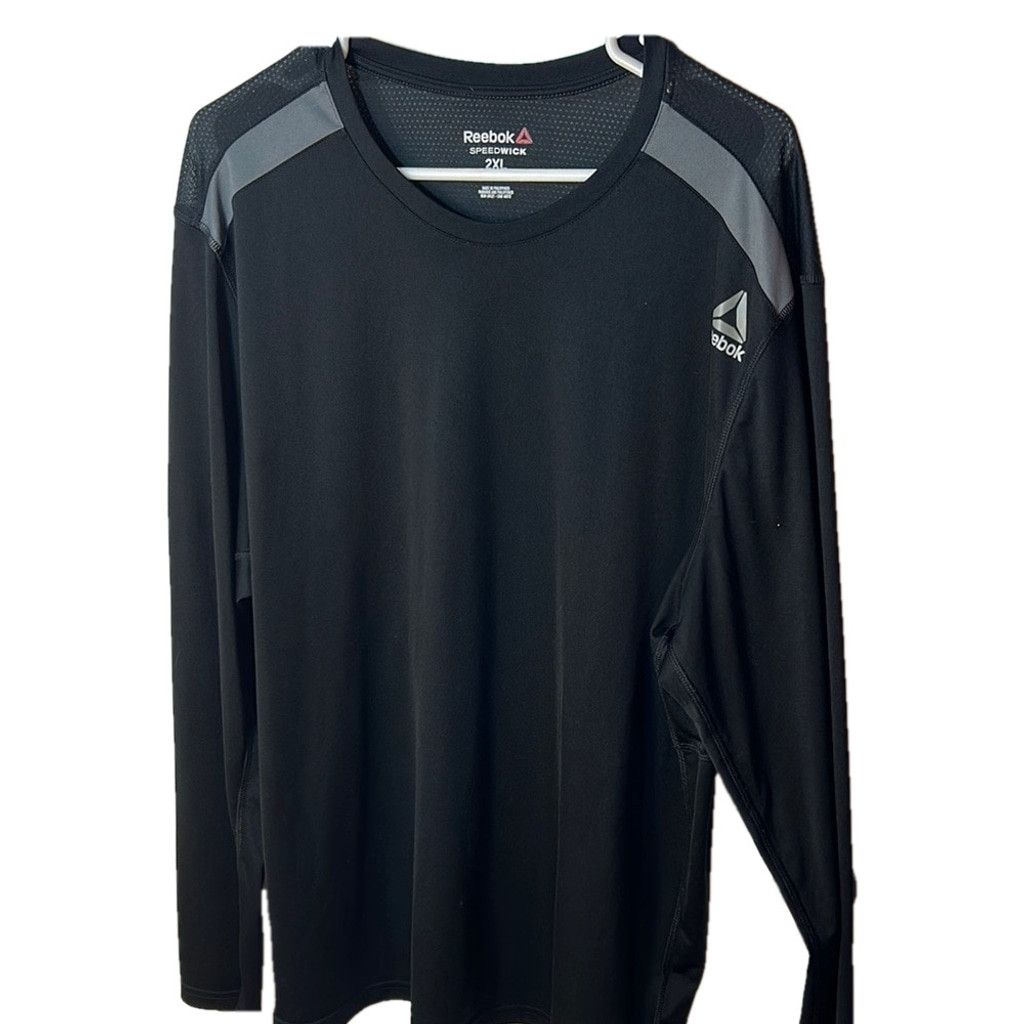 Reebok Reebok Men's Black Long Sleeve Speedwick Shirt size 2XL Size US XXL / EU 58 / 5 - 1 Thumbnail