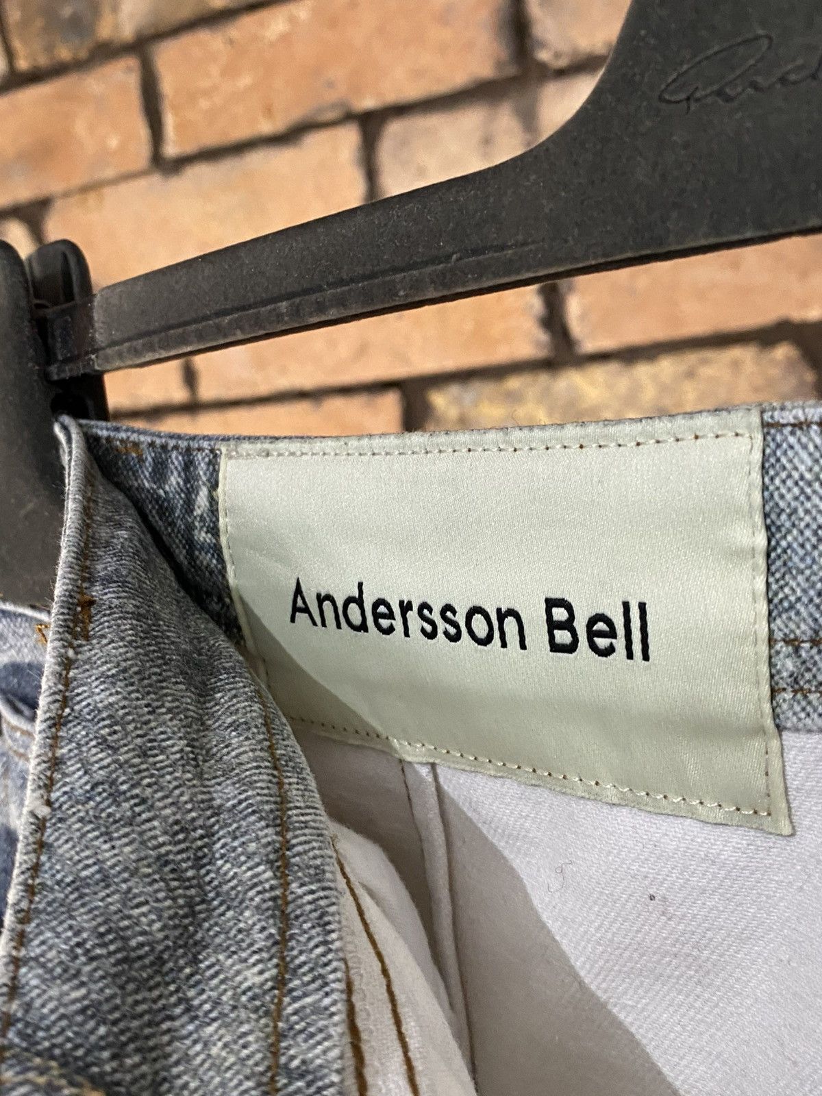 Andersson Bell $459 TROMPE L’OEIL PRINTED DENIM JEANS FLARED LEG BOOT CUT Size US 36 / EU 52 - 7 Thumbnail