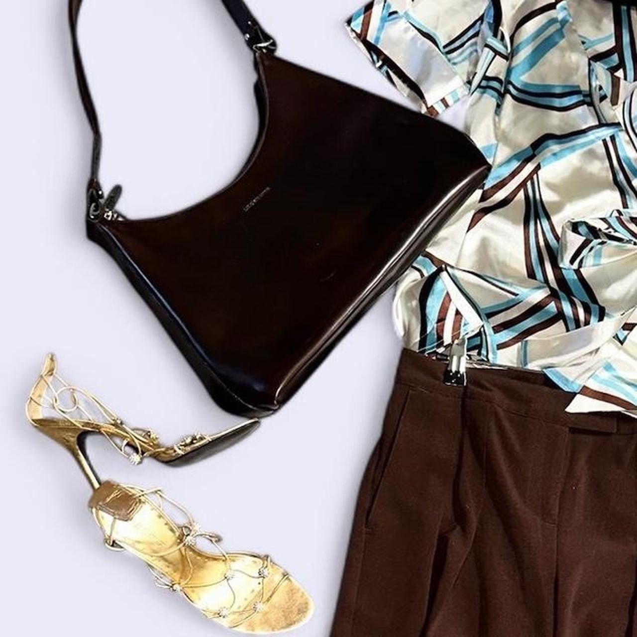 Bcbgmaxazria BCBGMAXAZRIA Swirly abstract groovy wrap vintage Top XS Size XS / US 0-2 / IT 36-38 - 7 Thumbnail