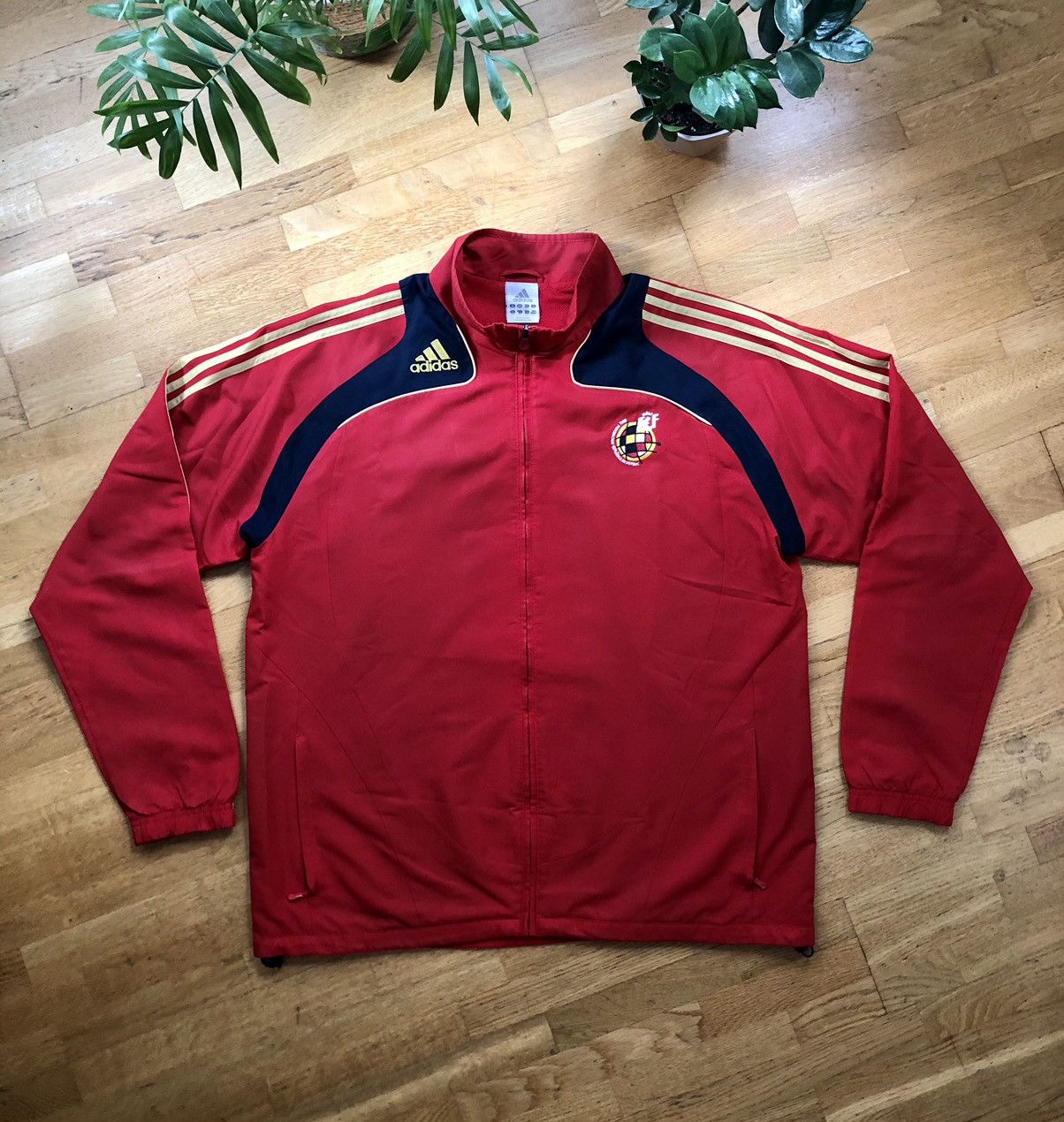 Adidas Spain 08/09 Tracksuit Top - Adidas - Size Large Size US L / EU 52-54 / 3 - 1 Thumbnail