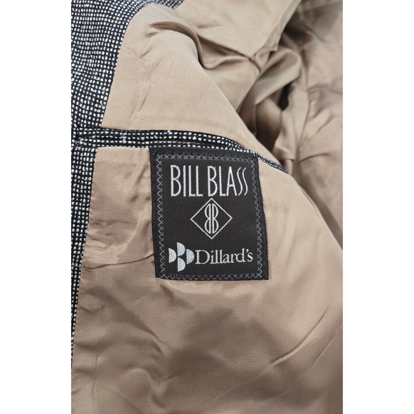 Other Bill Blass Dillards Black White Woven Size 46 Men's Blazer Size US XL / EU 56 / 4 - 6 Thumbnail